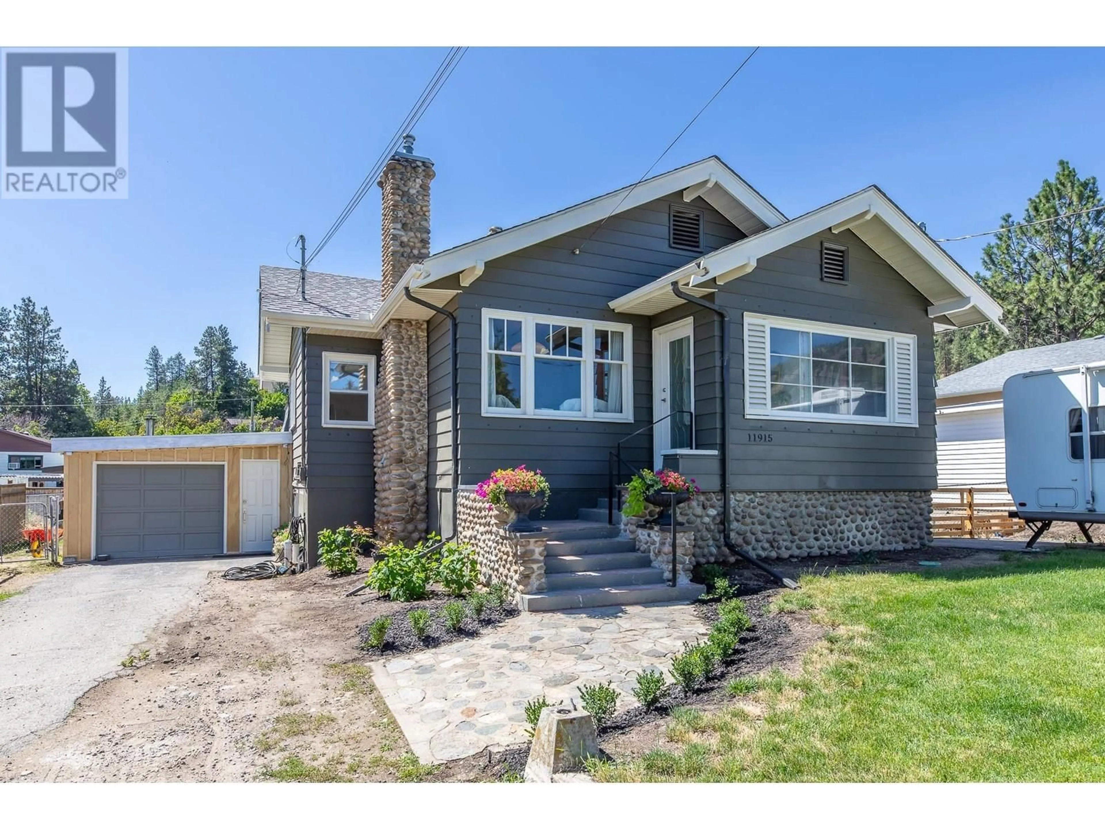 Home with brick exterior material, street for 11915 QUINPOOL ROAD, Summerland British Columbia V0H1Z5