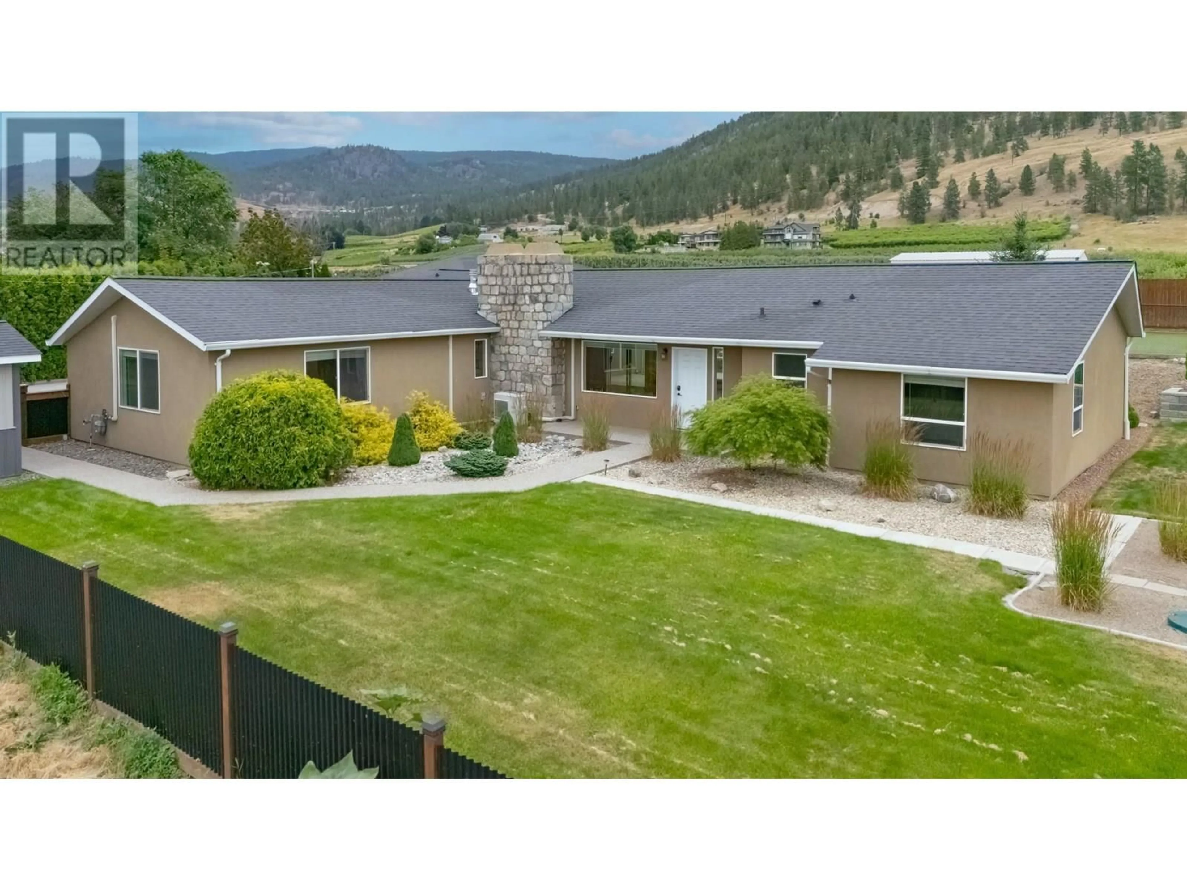 A pic from outside/outdoor area/front of a property/back of a property/a pic from drone, mountain view for 260 UPPER BENCH ROAD NORTH OTHER, Penticton British Columbia V2A9T2
