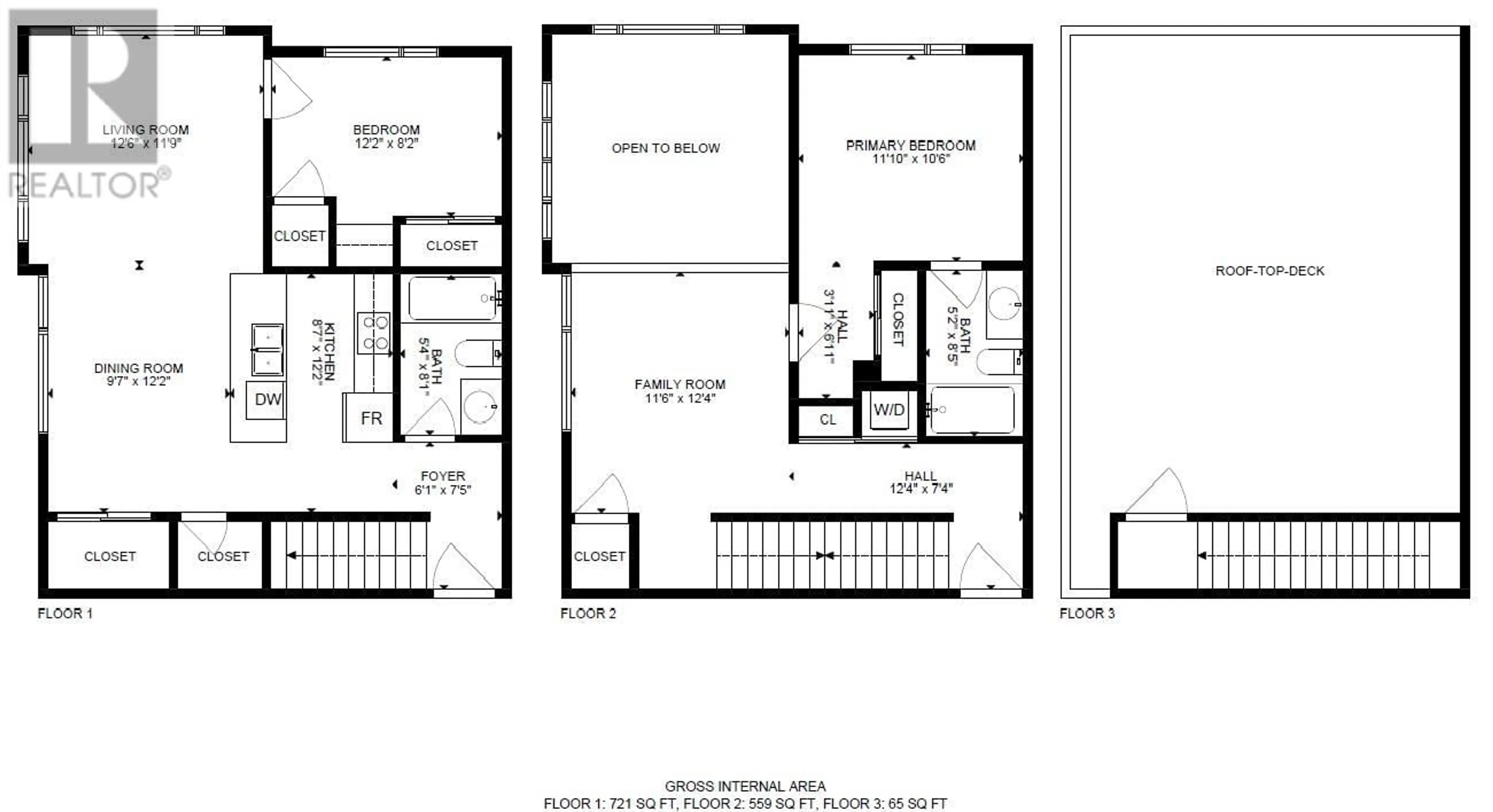 Floor plan for 201 - 107 YEW STREET, Kamloops British Columbia V2B3H5
