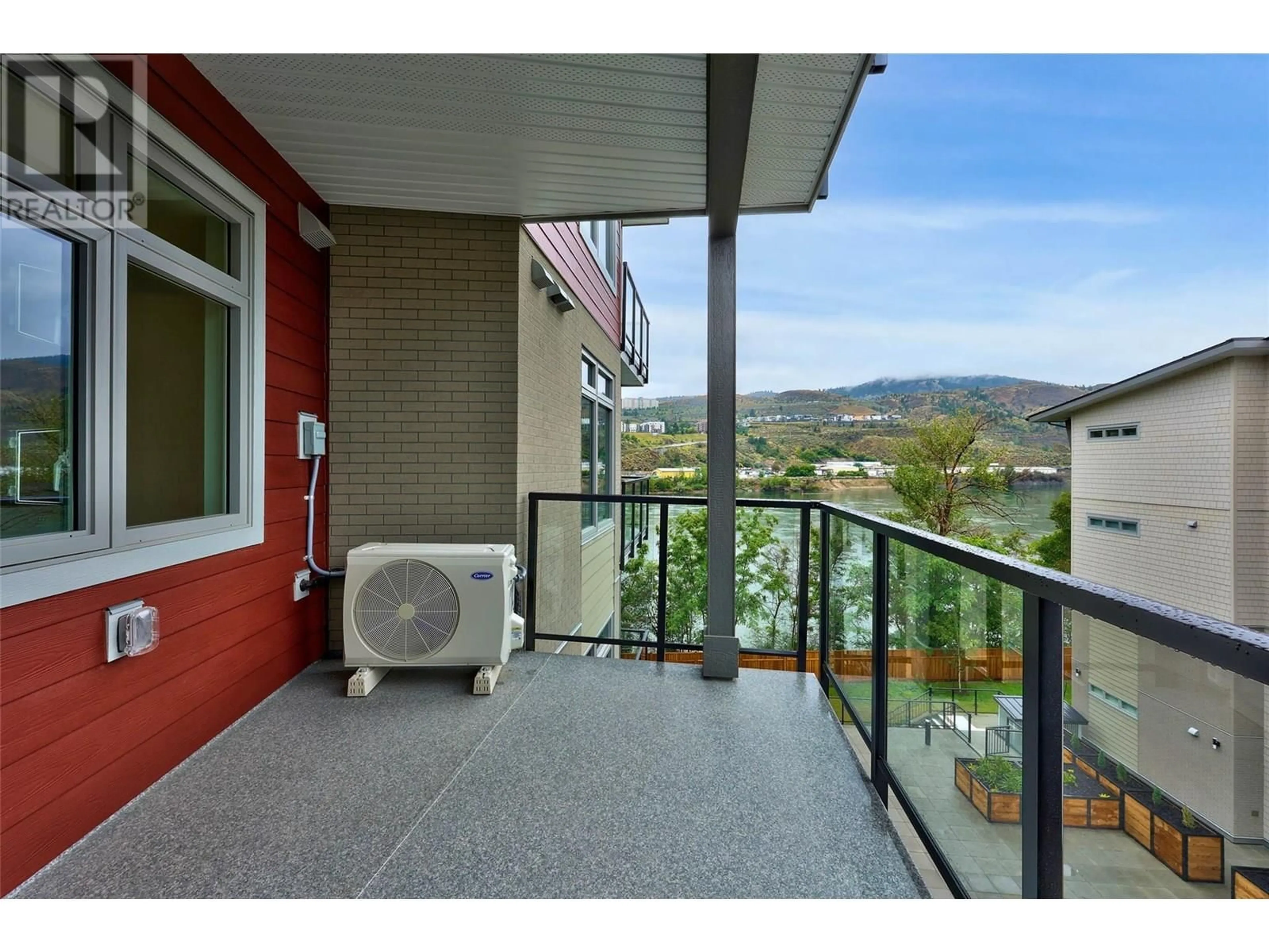 Balcony in the apartment, mountain view for 407 - 207 ROYAL AVENUE, Kamloops British Columbia V2H1T7