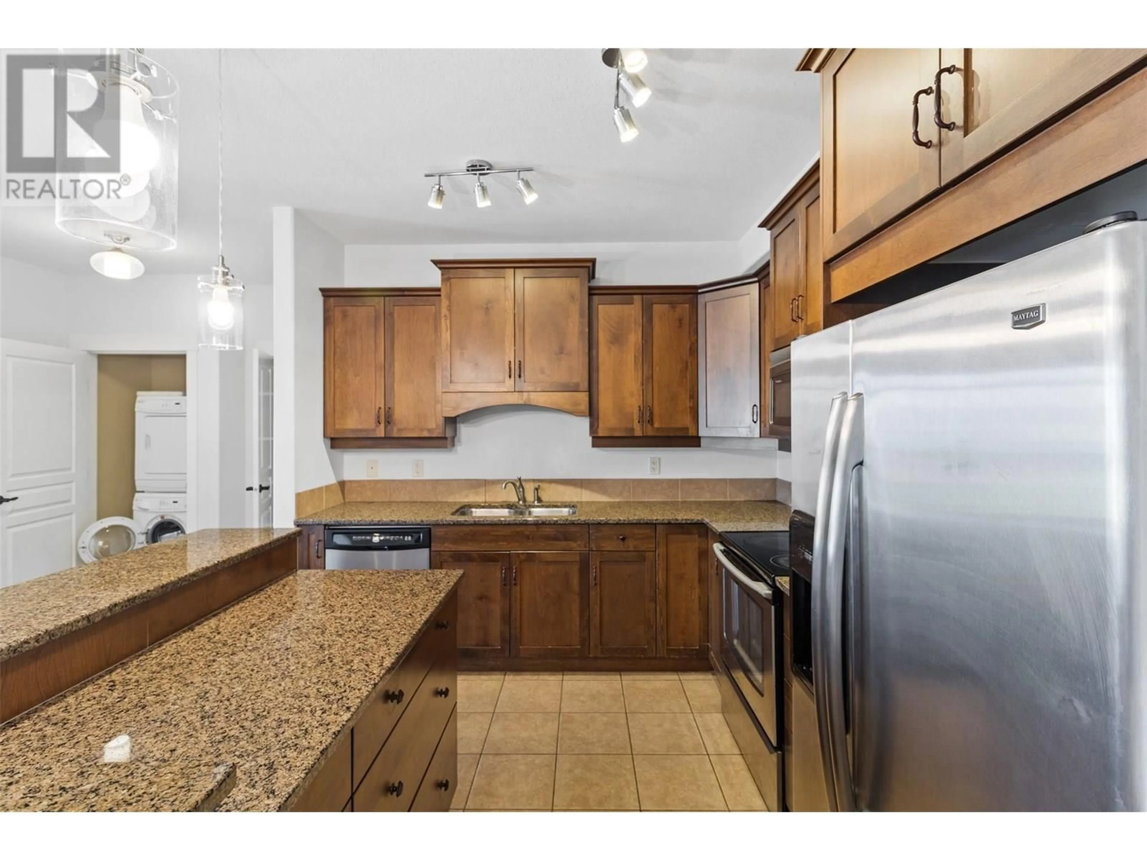 Standard kitchen, ceramic/tile floor for 203 - 775 MCGILL ROAD, Kamloops British Columbia V2C0B8