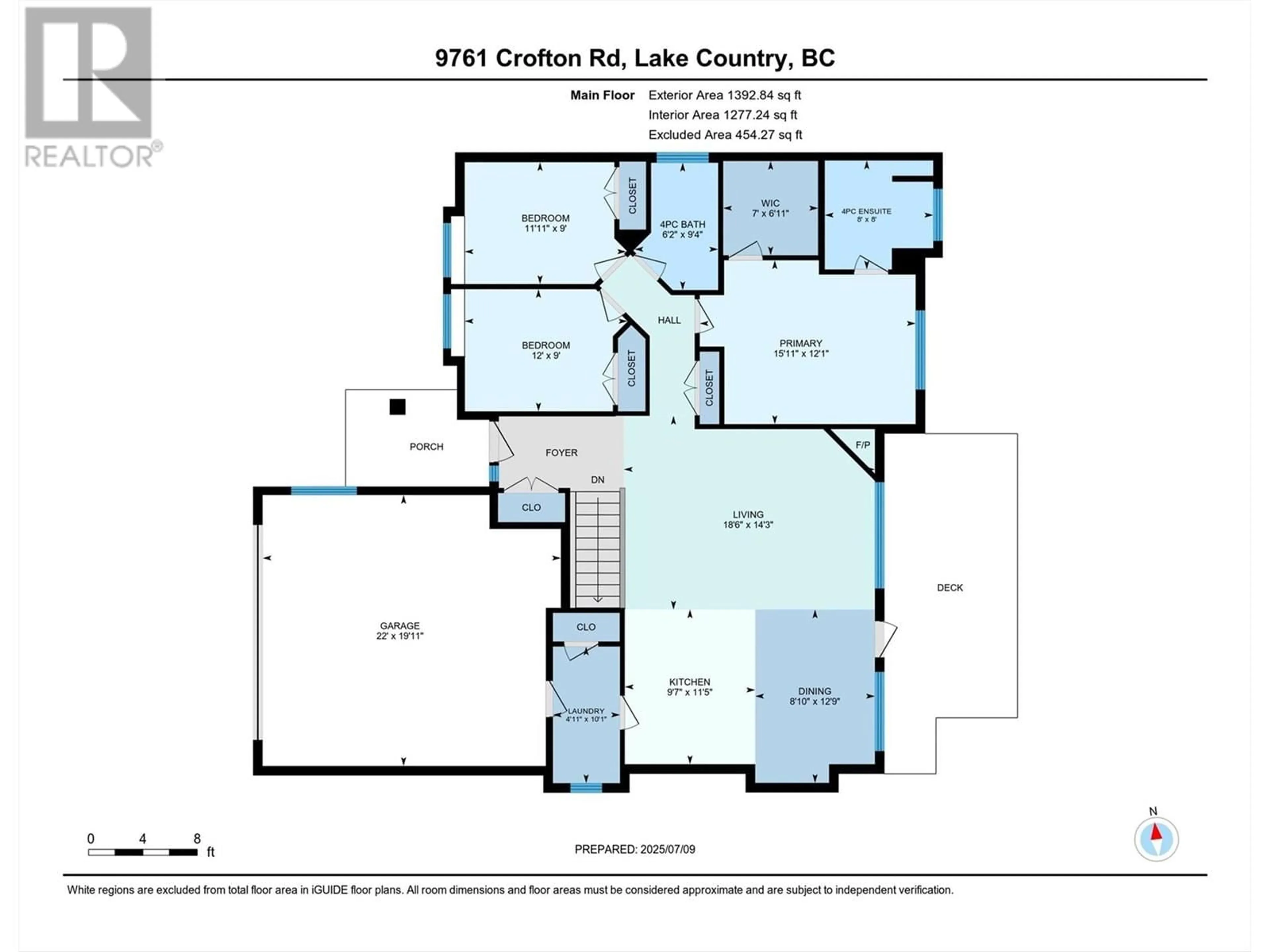 Floor plan for 9761 CROFTON ROAD, Lake Country British Columbia V4V2S1