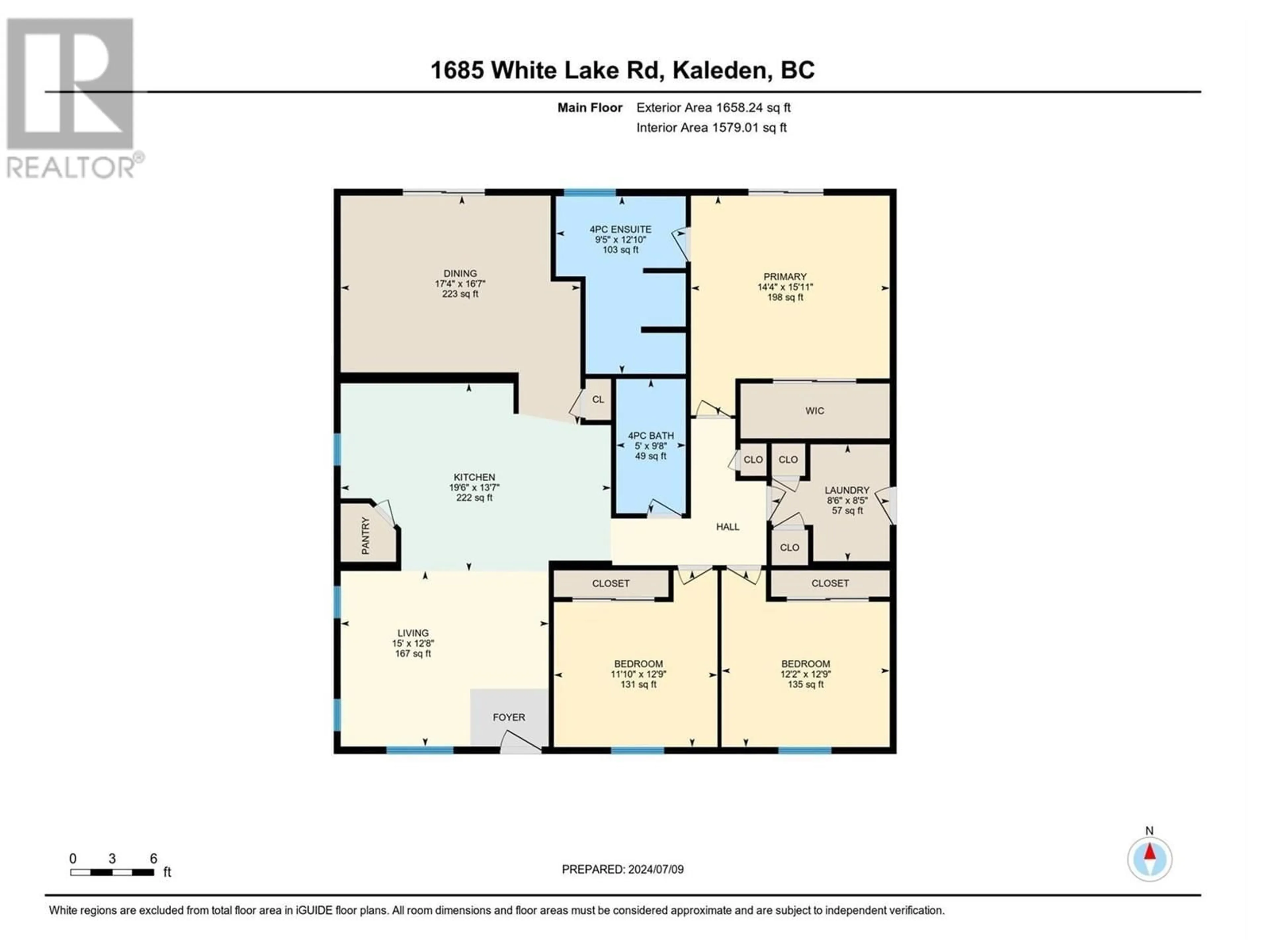 Floor plan for 1685 WHITE LAKE ROAD, Kaleden British Columbia V0H1K0