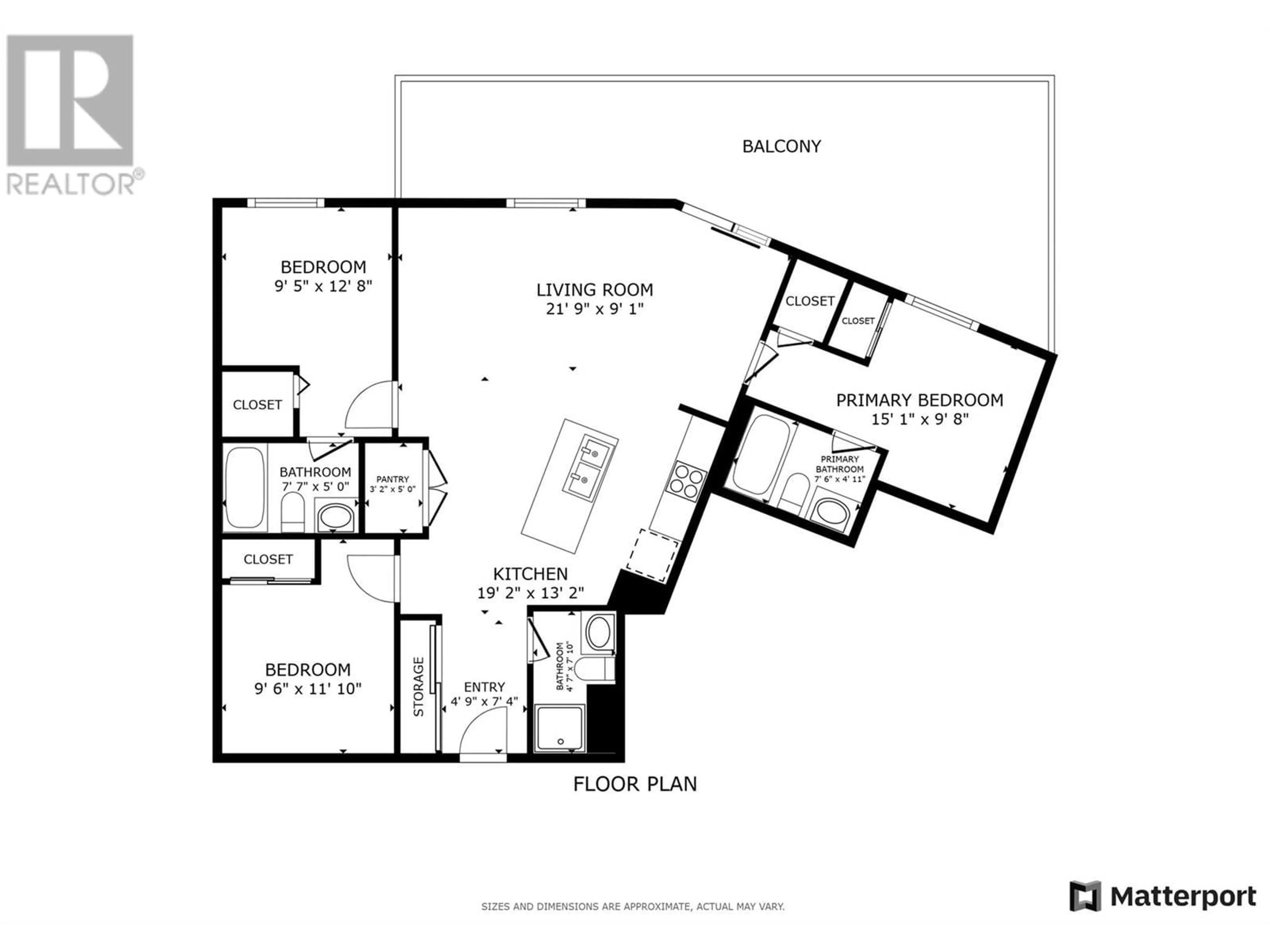 Floor plan for 207 - 935 ACADEMY WAY, Kelowna British Columbia V1V3C9
