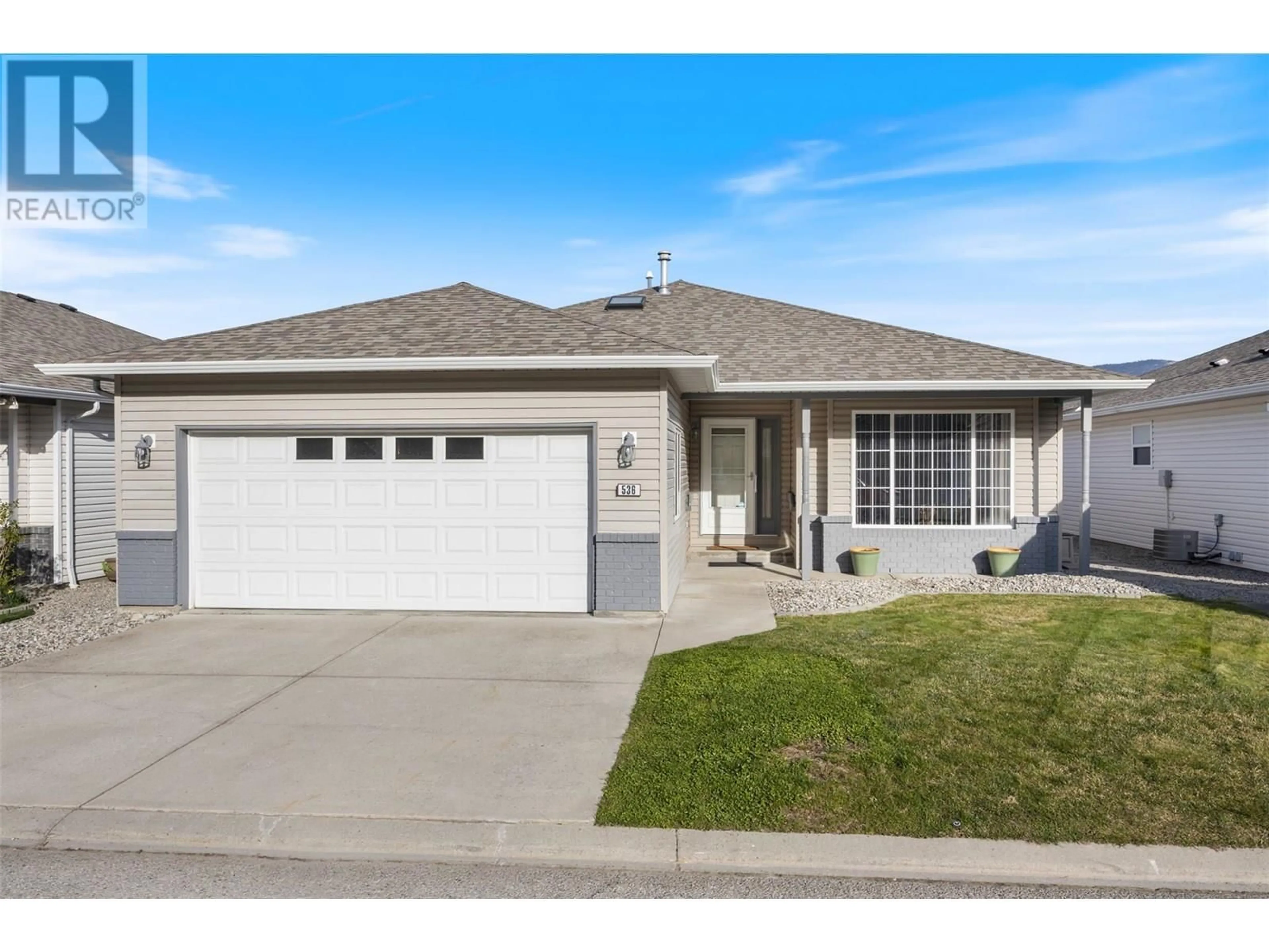 Home with vinyl exterior material, street for 536 RED WING DRIVE, Penticton British Columbia V2A8N7