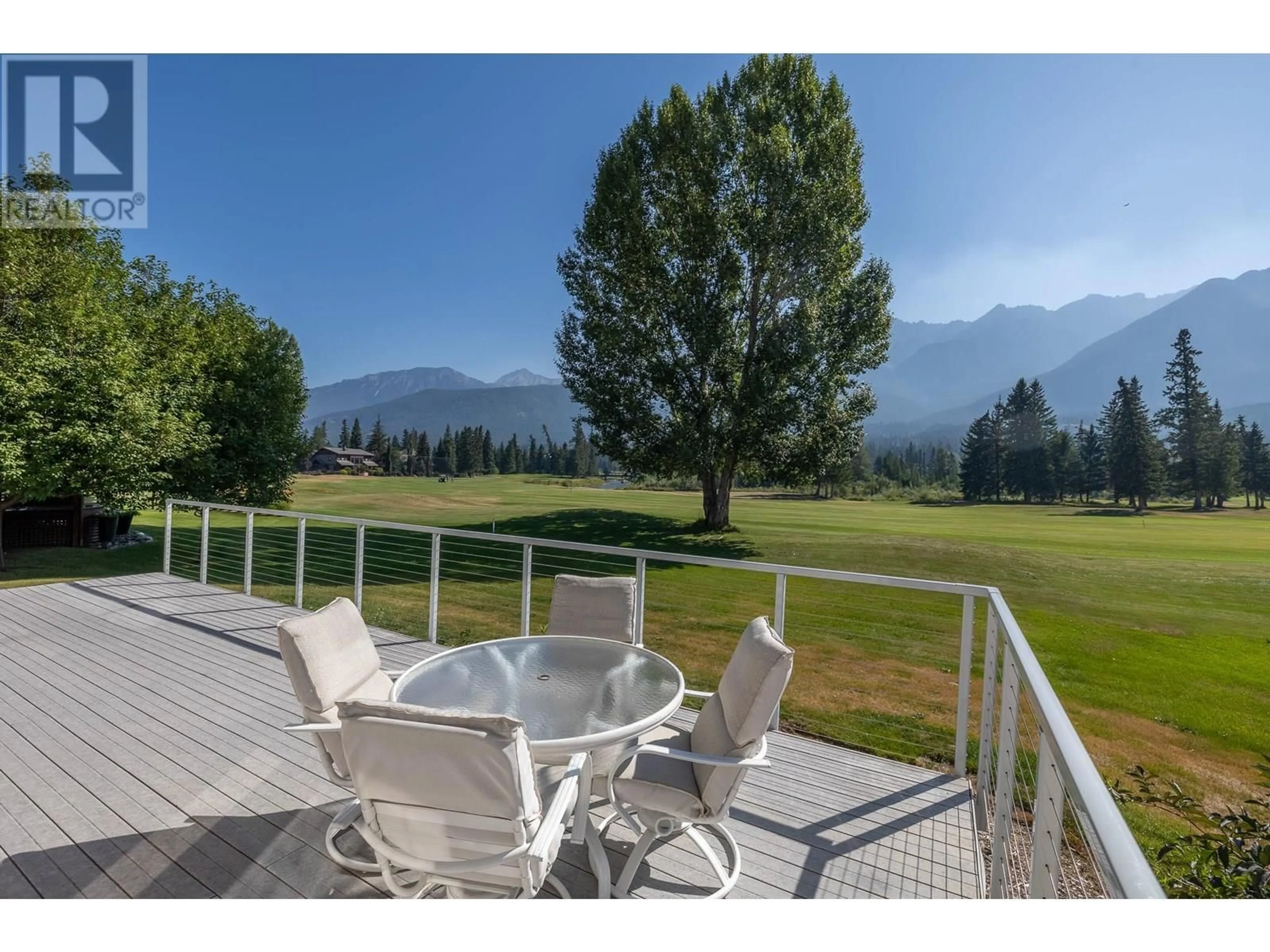 Patio, mountain view for 5214 RIVERSIDE DRIVE, Fairmont Hot Springs British Columbia V0B1L1