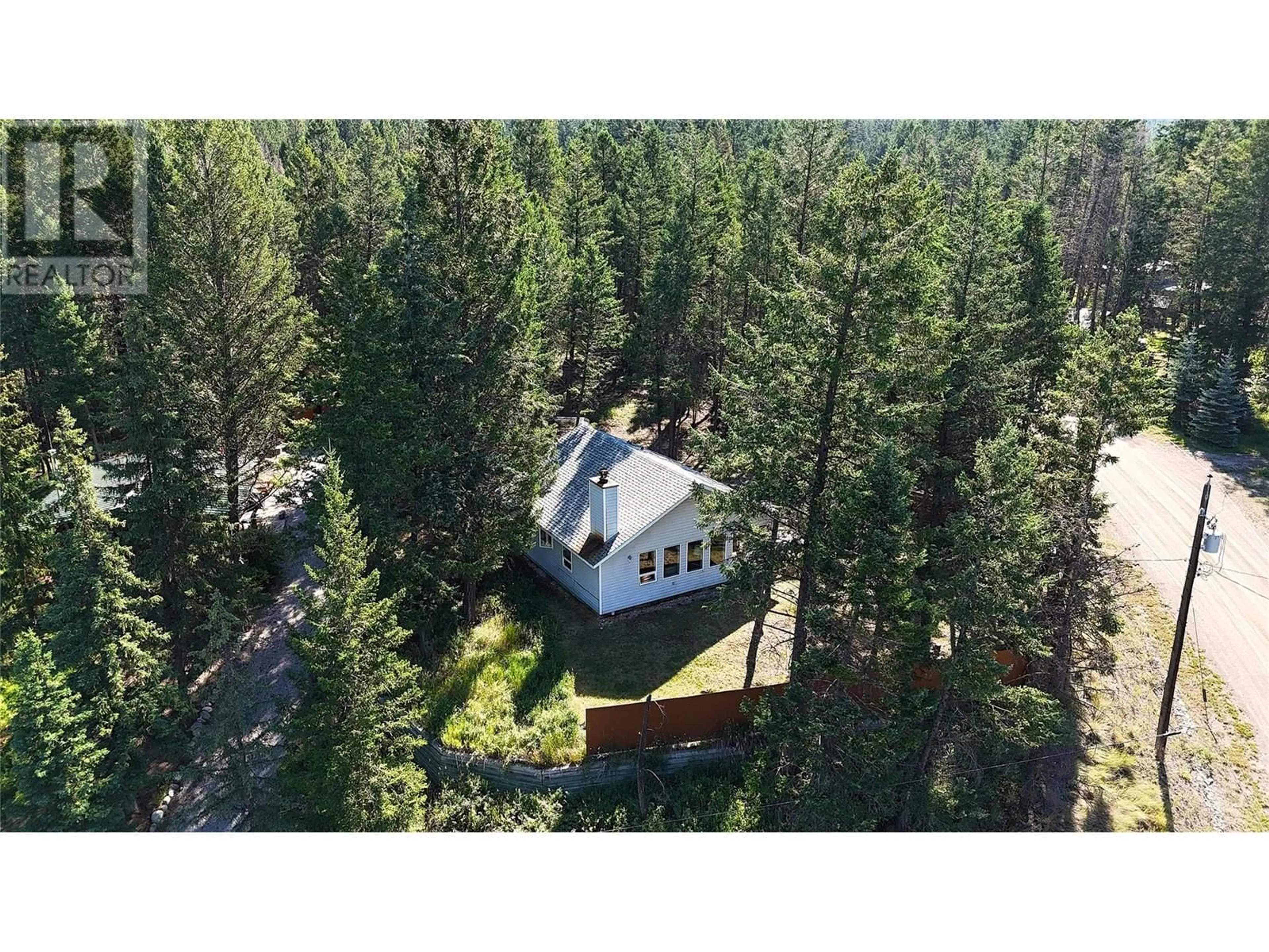 A pic from outside/outdoor area/front of a property/back of a property/a pic from drone, forest/trees view for 4949 LUXOR CREEK ROAD, Spur Valley British Columbia V0A1E0