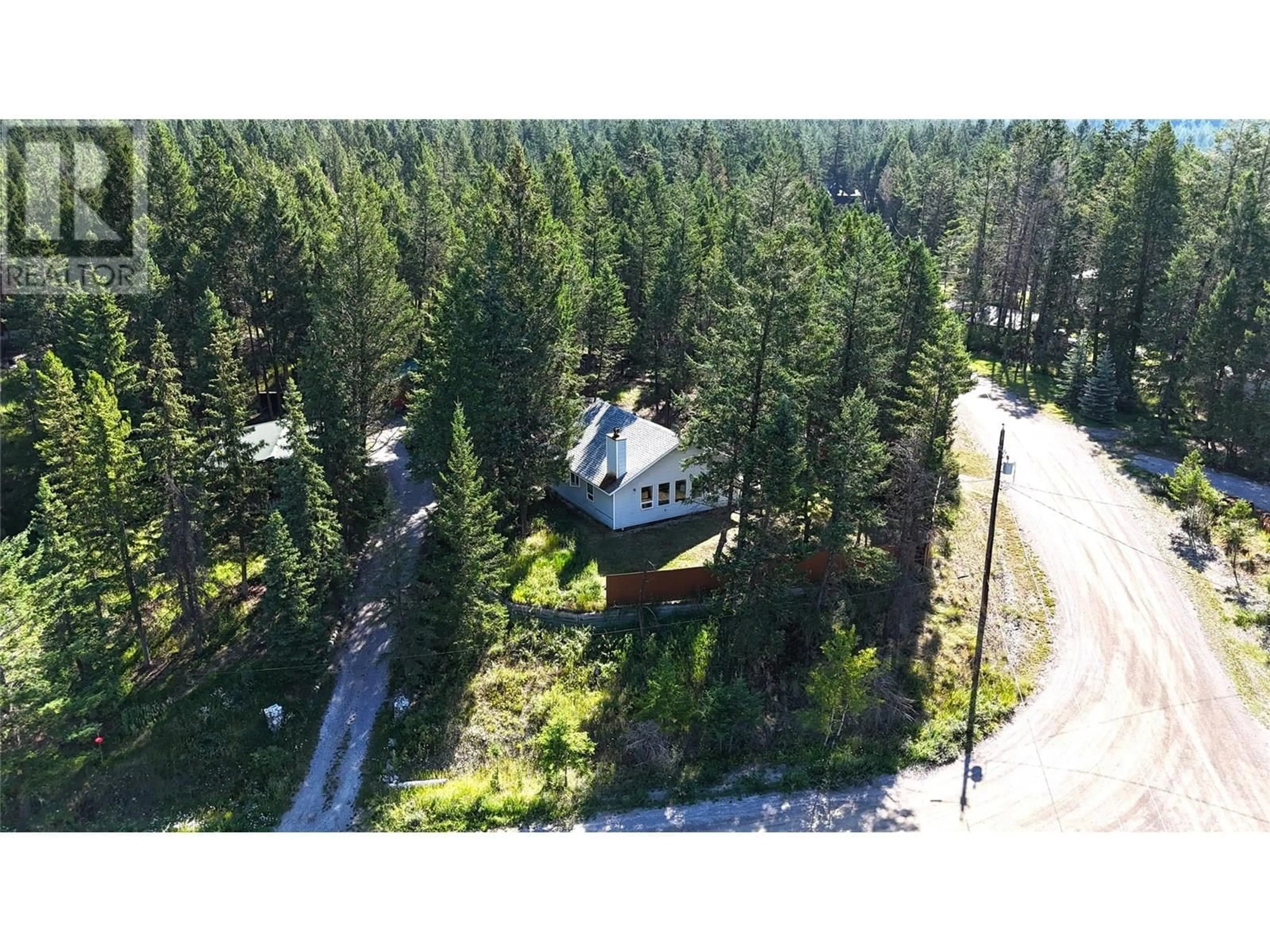 A pic from outside/outdoor area/front of a property/back of a property/a pic from drone, forest/trees view for 4949 LUXOR CREEK ROAD, Spur Valley British Columbia V0A1E0