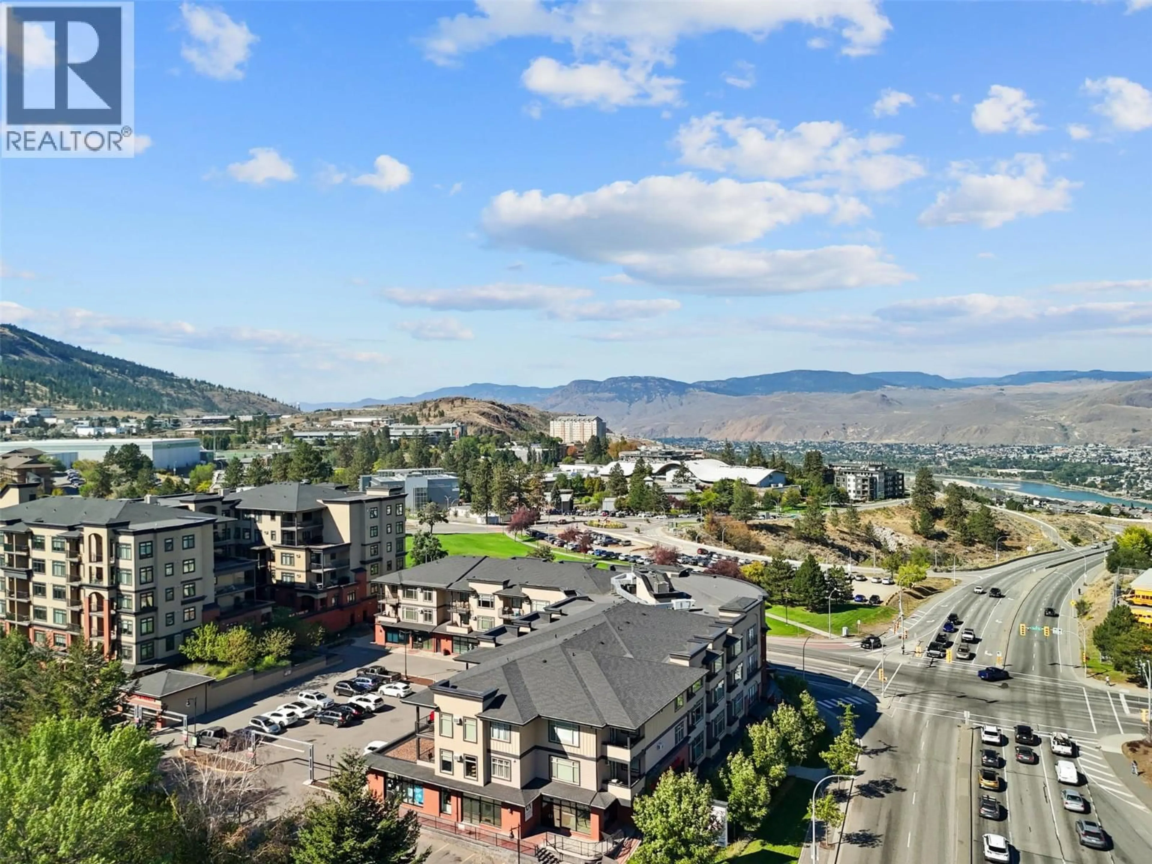 A pic from outside/outdoor area/front of a property/back of a property/a pic from drone, mountain view for 309 - 755 MCGILL ROAD, Kamloops British Columbia V2C0B6