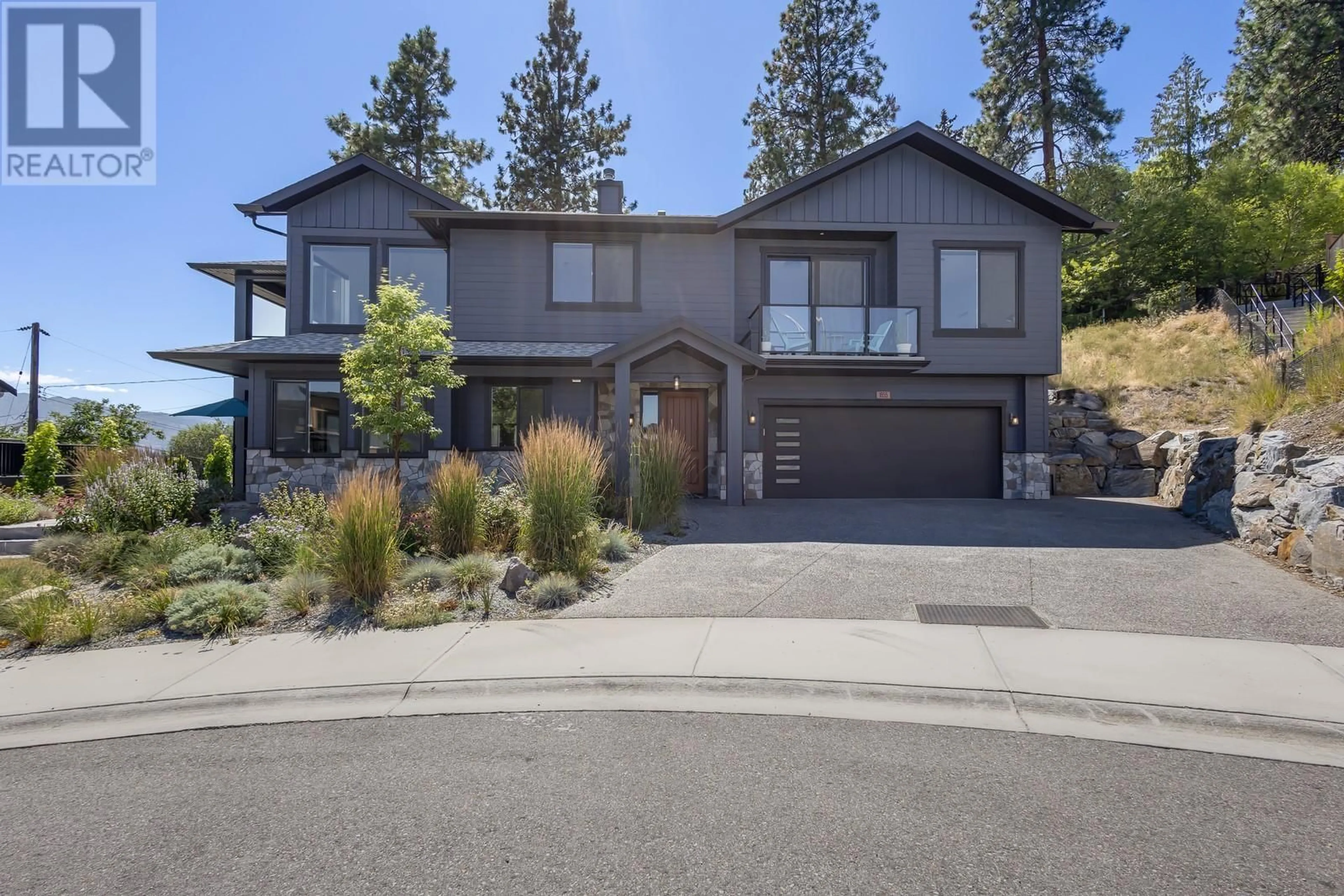 Home with brick exterior material, street for 1055 OAK BARREL PLACE, West Kelowna British Columbia V1Z0A6