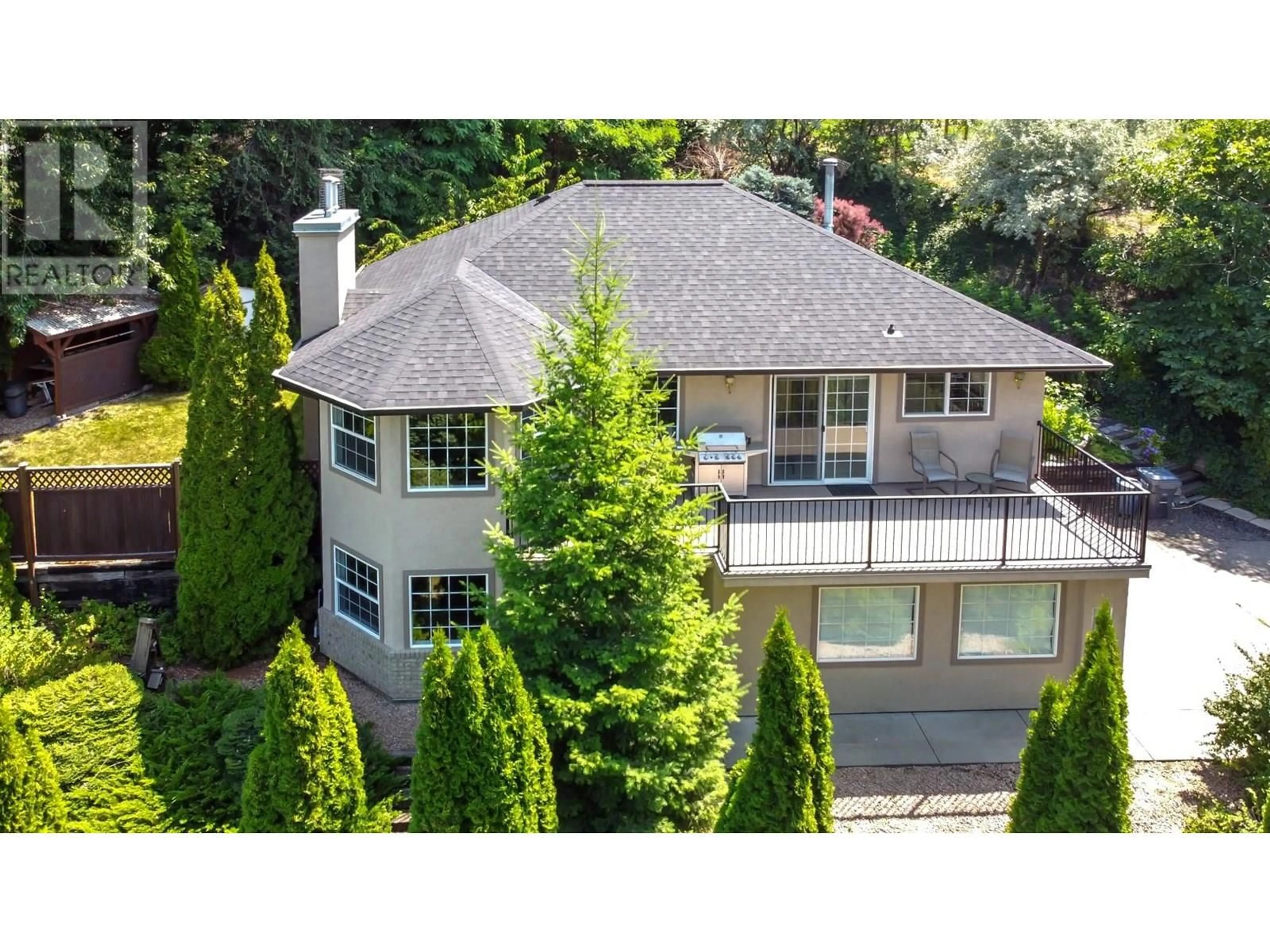 A pic from outside/outdoor area/front of a property/back of a property/a pic from drone, unknown for 595 GROUSE ROAD, Vernon British Columbia V1B3B1