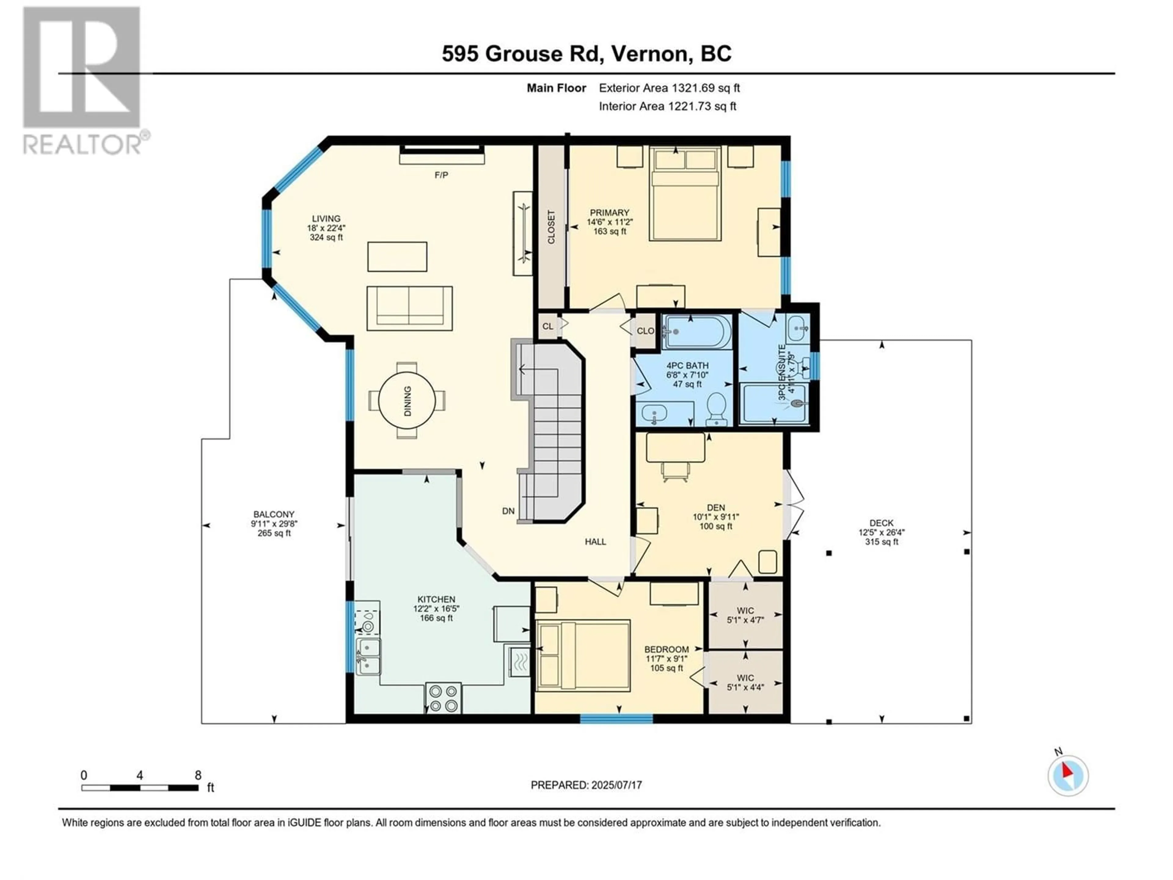 Floor plan for 595 GROUSE ROAD, Vernon British Columbia V1B3B1