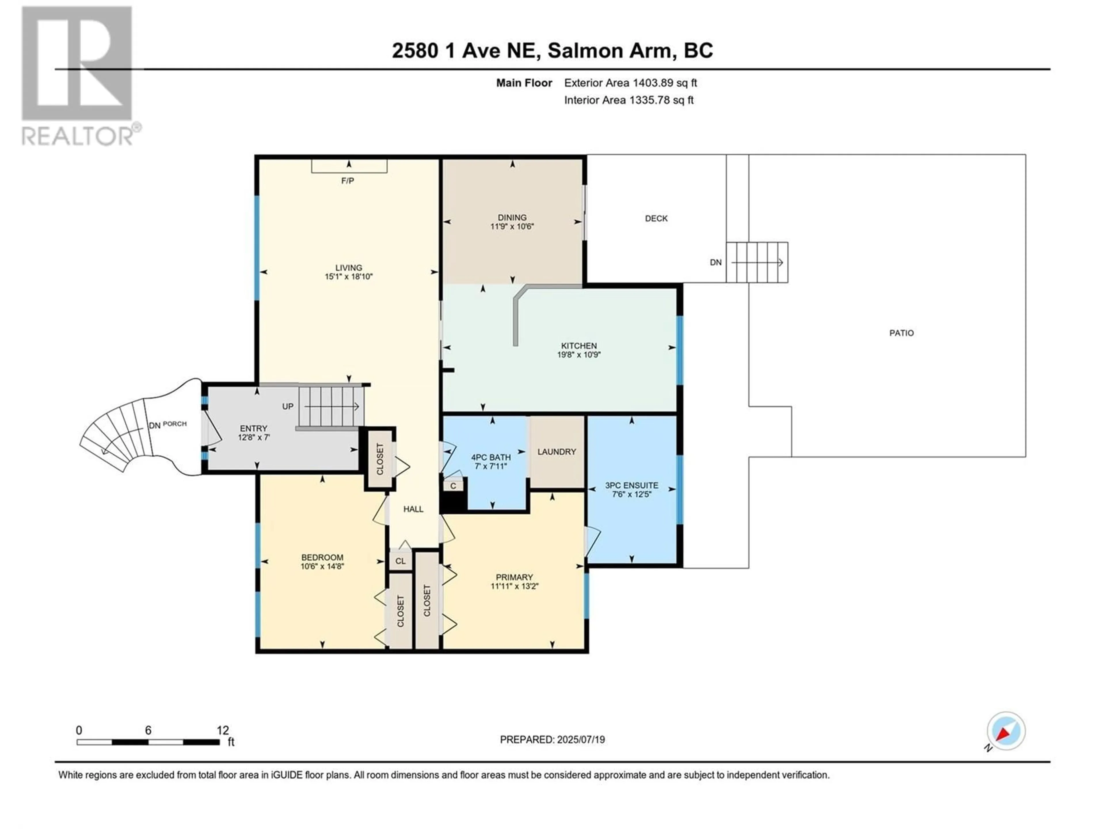 Floor plan for 2580 1 AVENUE NORTHEAST, Salmon Arm British Columbia V1E2A7