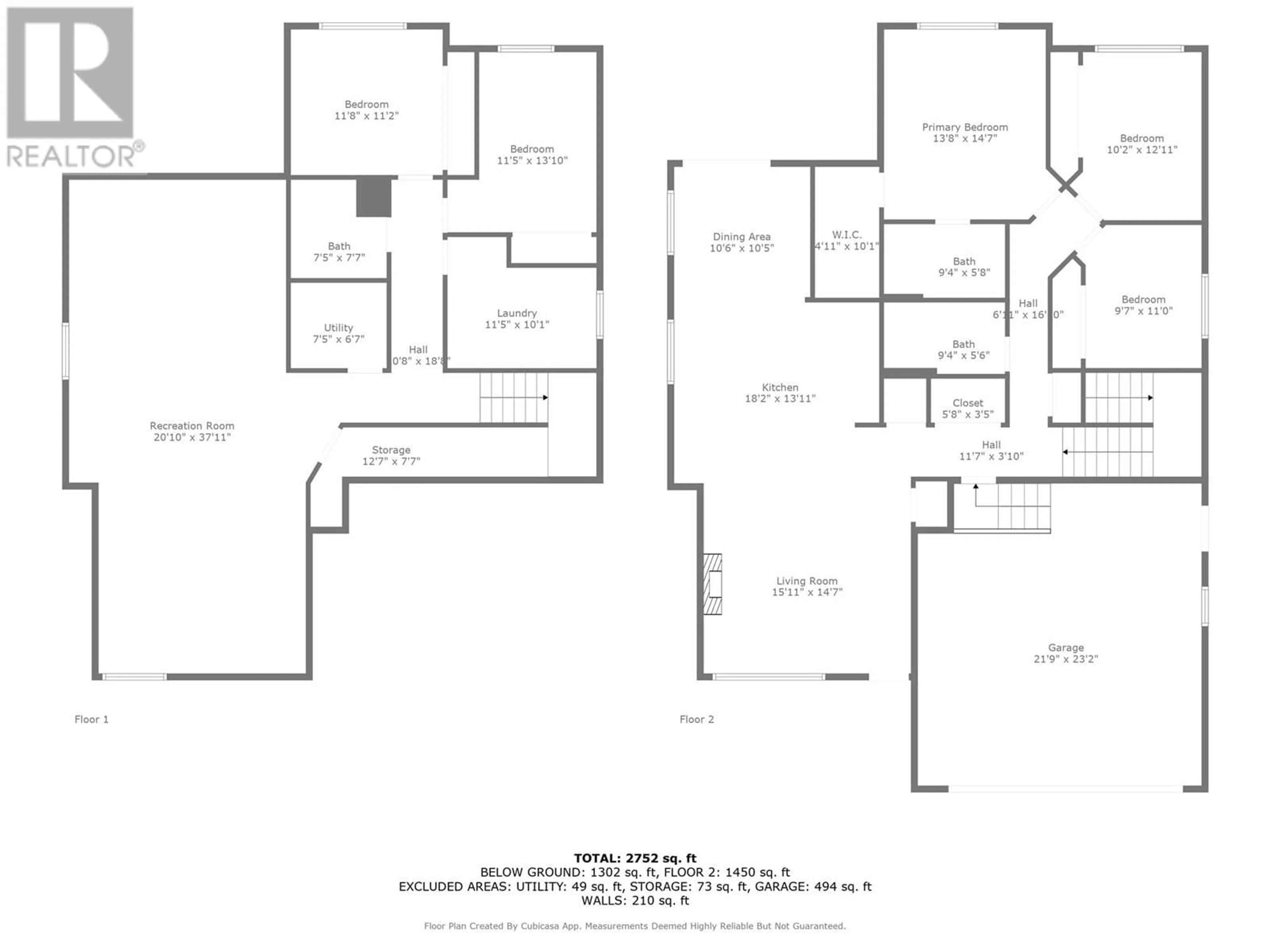 Floor plan for 1327 CHERRYWOOD BOULEVARD, Sparwood British Columbia V0B2G2