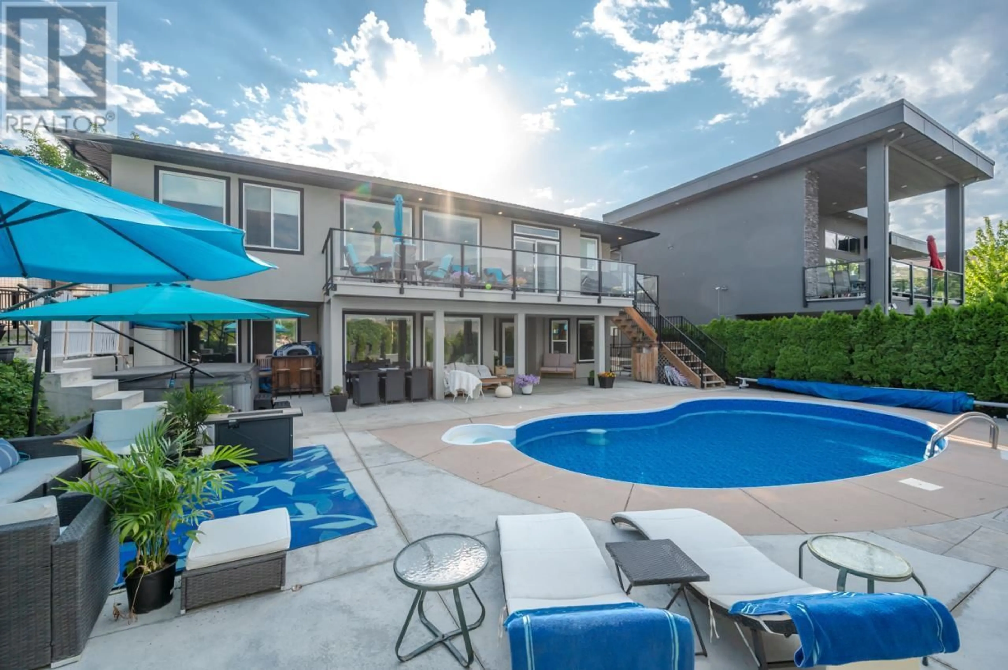 Patio, water/lake/river/ocean view for 4003 FINNERTY ROAD, Penticton British Columbia V2A8W2
