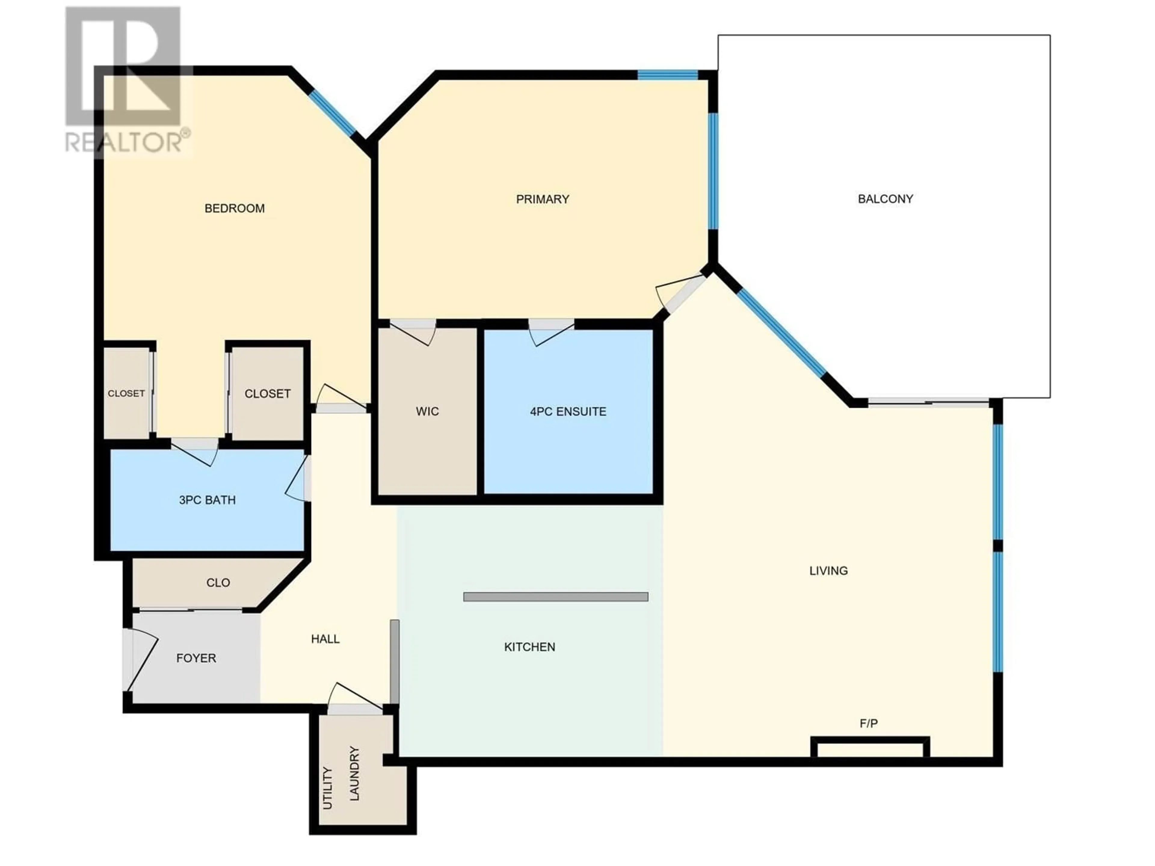 Floor plan for 302 - 1933 AMBROSI ROAD, Kelowna British Columbia V1Y4S1