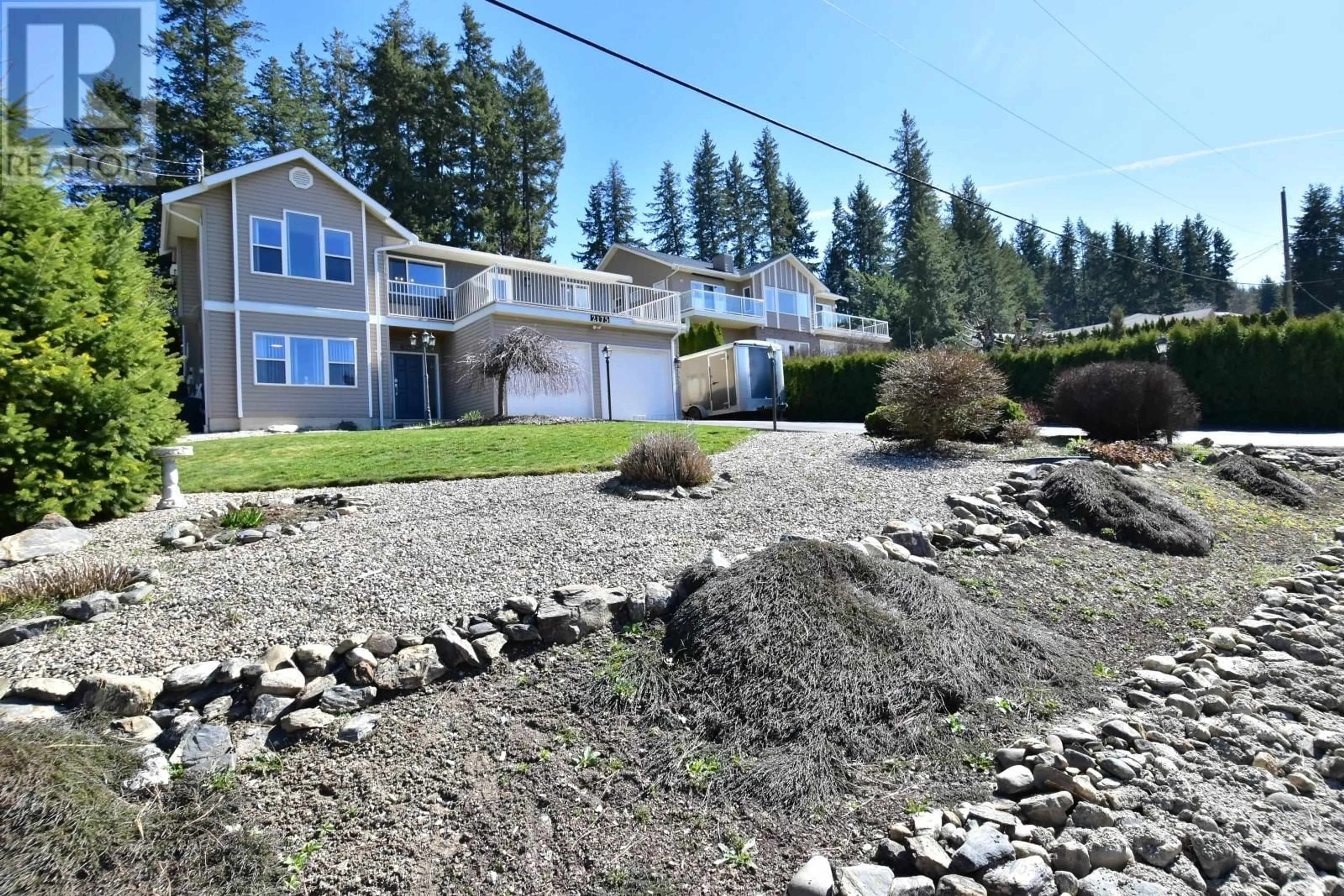 A pic from outside/outdoor area/front of a property/back of a property/a pic from drone, water/lake/river/ocean view for 2175 LAKEVIEW DRIVE, Blind Bay British Columbia V0E2W2