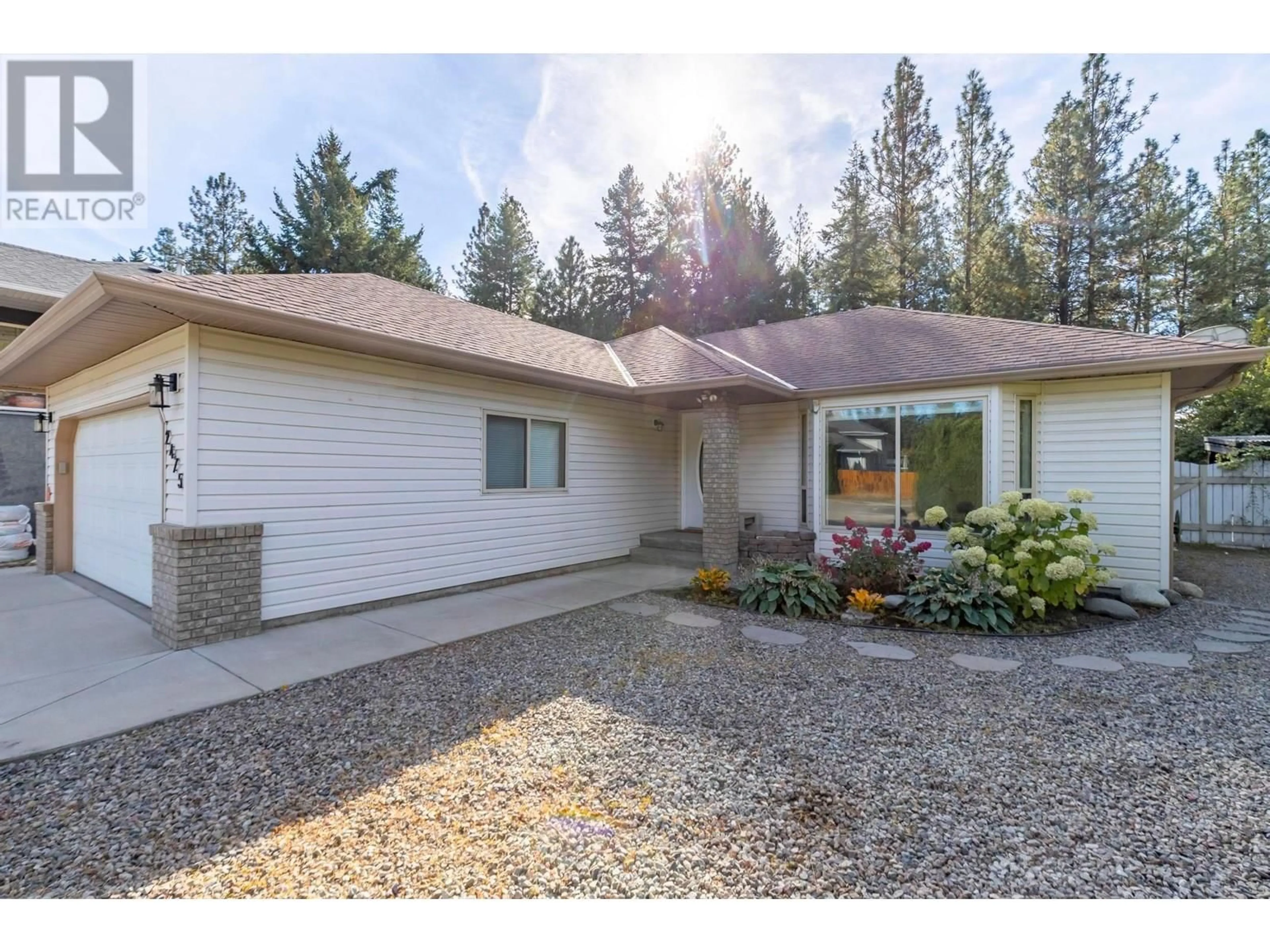 Home with vinyl exterior material, street for 2475 ASQUITH COURT, West Kelowna British Columbia V4T2P6