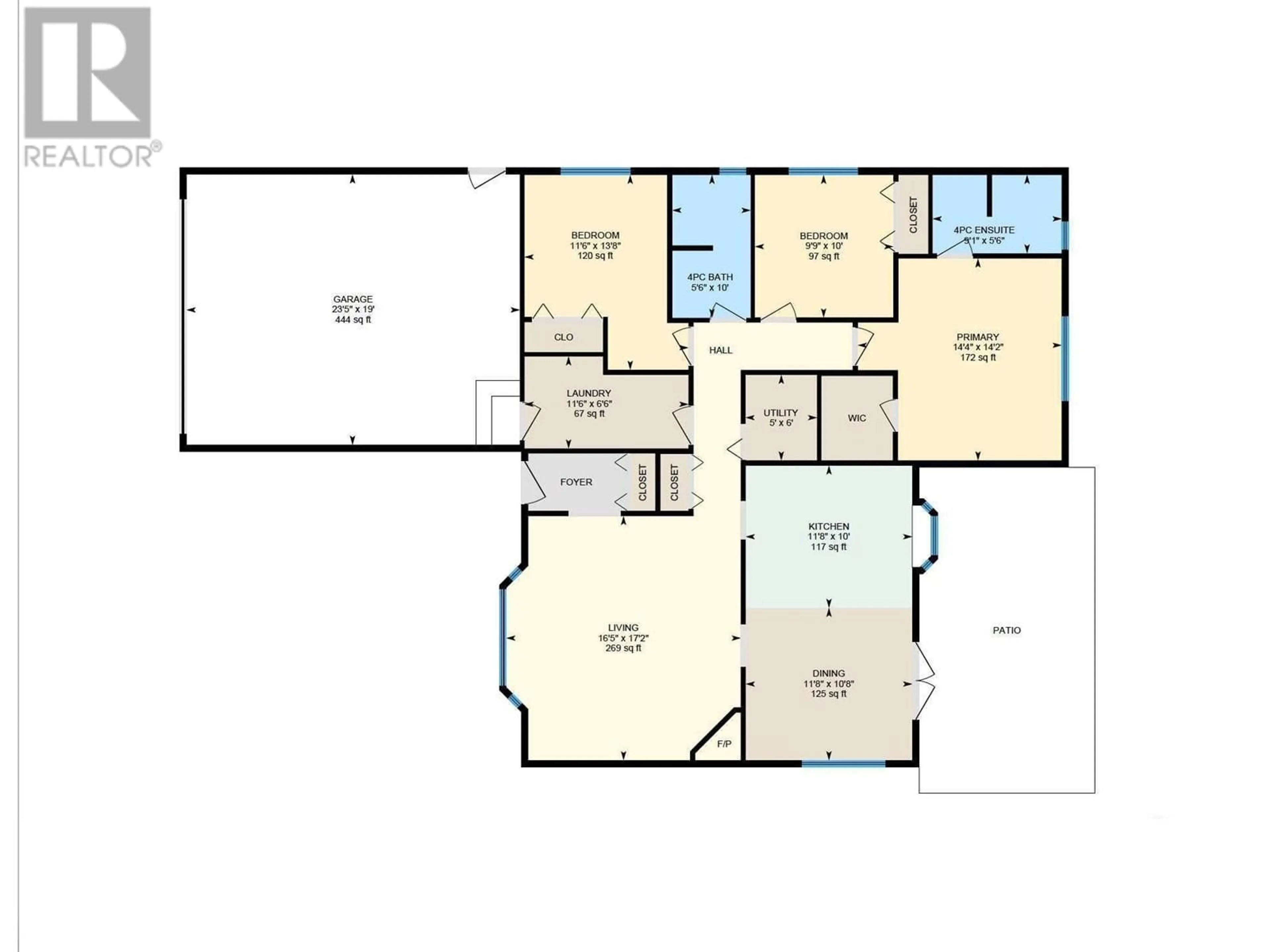 Floor plan for 2475 ASQUITH COURT, West Kelowna British Columbia V4T2P6