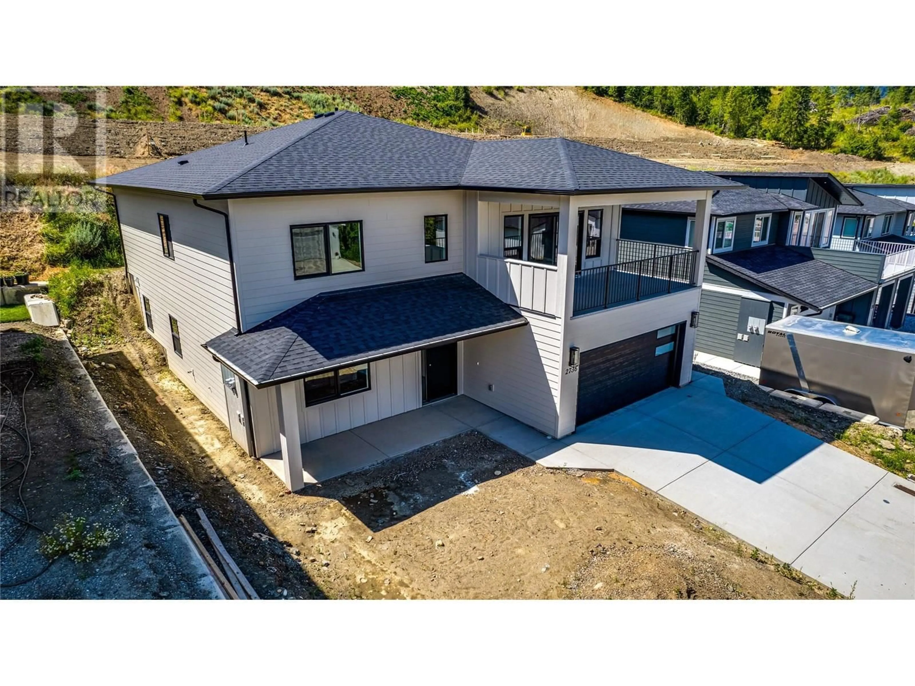 A pic from outside/outdoor area/front of a property/back of a property/a pic from drone, unknown for 2736 CEDAR RIDGE STREET, Lumby British Columbia V0E2G5