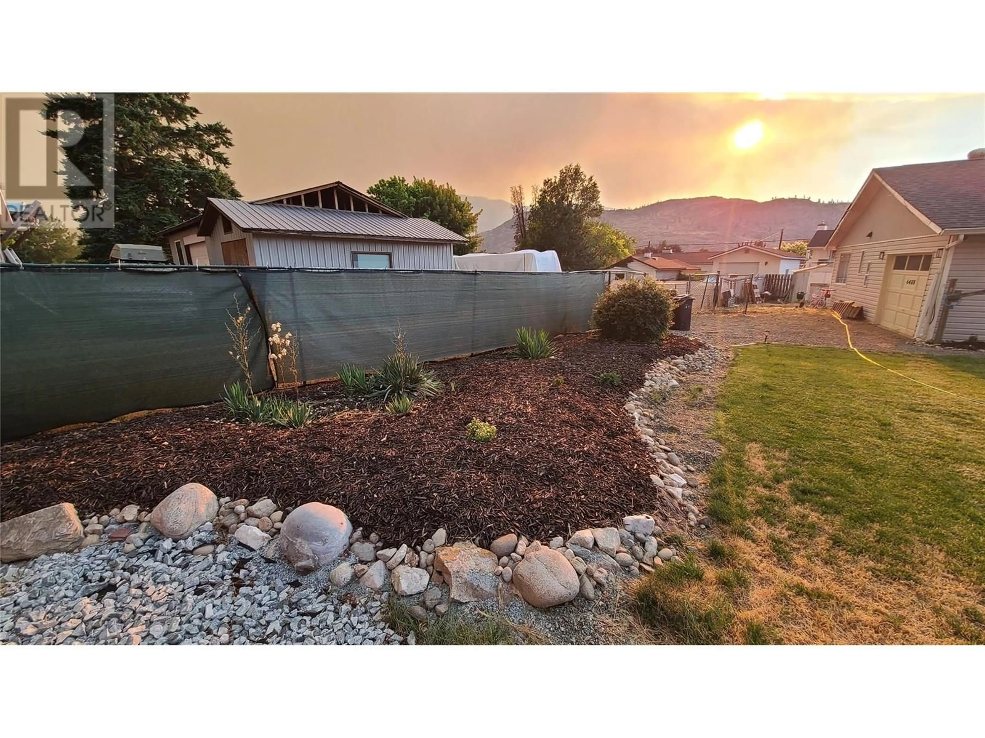 A pic from outside/outdoor area/front of a property/back of a property/a pic from drone, mountain view for 6488 WOLFCUB PLACE, Oliver British Columbia V0H1T3