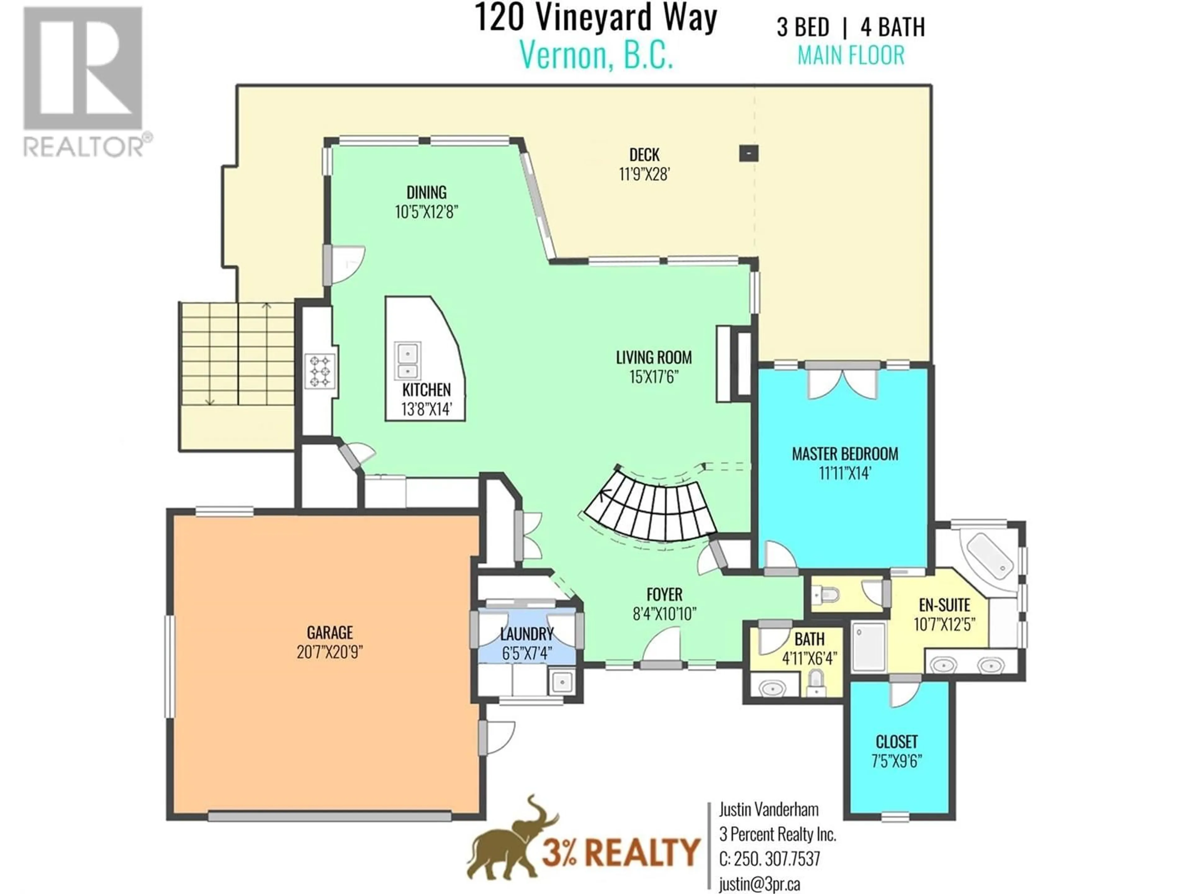 Floor plan for 120 VINEYARD WAY, Vernon British Columbia V1H1Z7