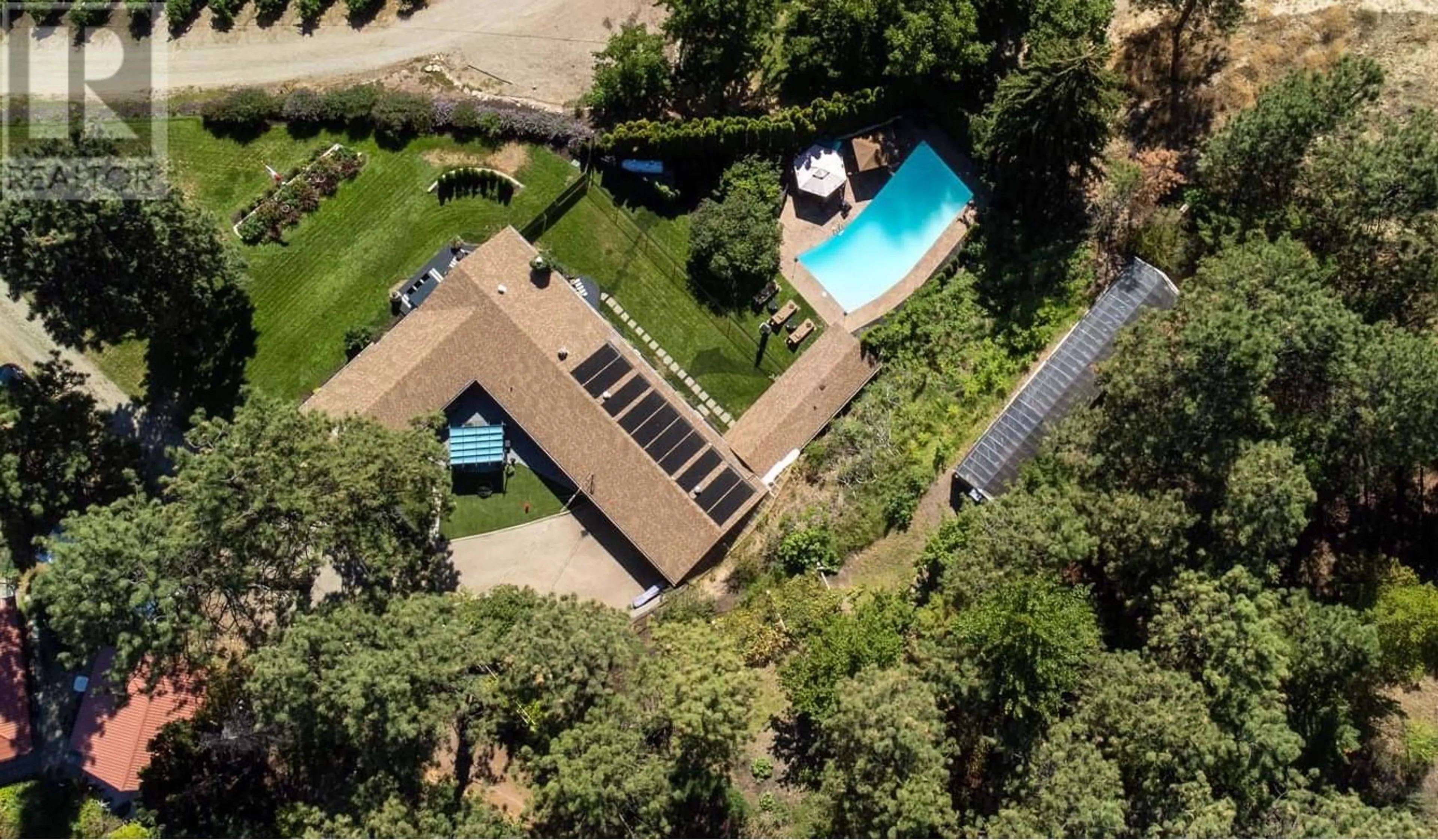 A pic from outside/outdoor area/front of a property/back of a property/a pic from drone, unknown for 483 PINEHILL ROAD, Oliver British Columbia V0H1T5