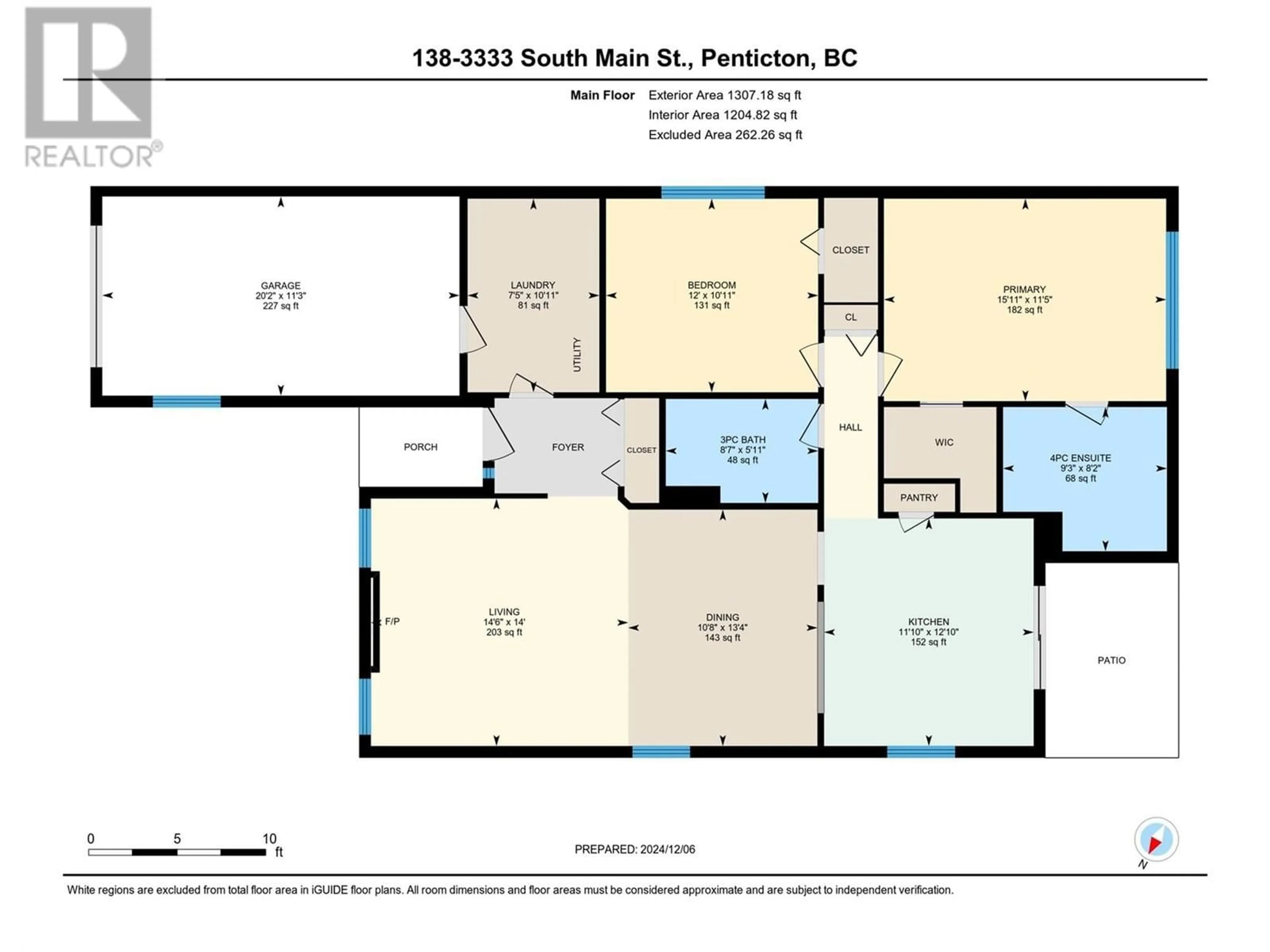 Floor plan for 138 - 3333 SOUTH MAIN STREET, Penticton British Columbia V2A8J8