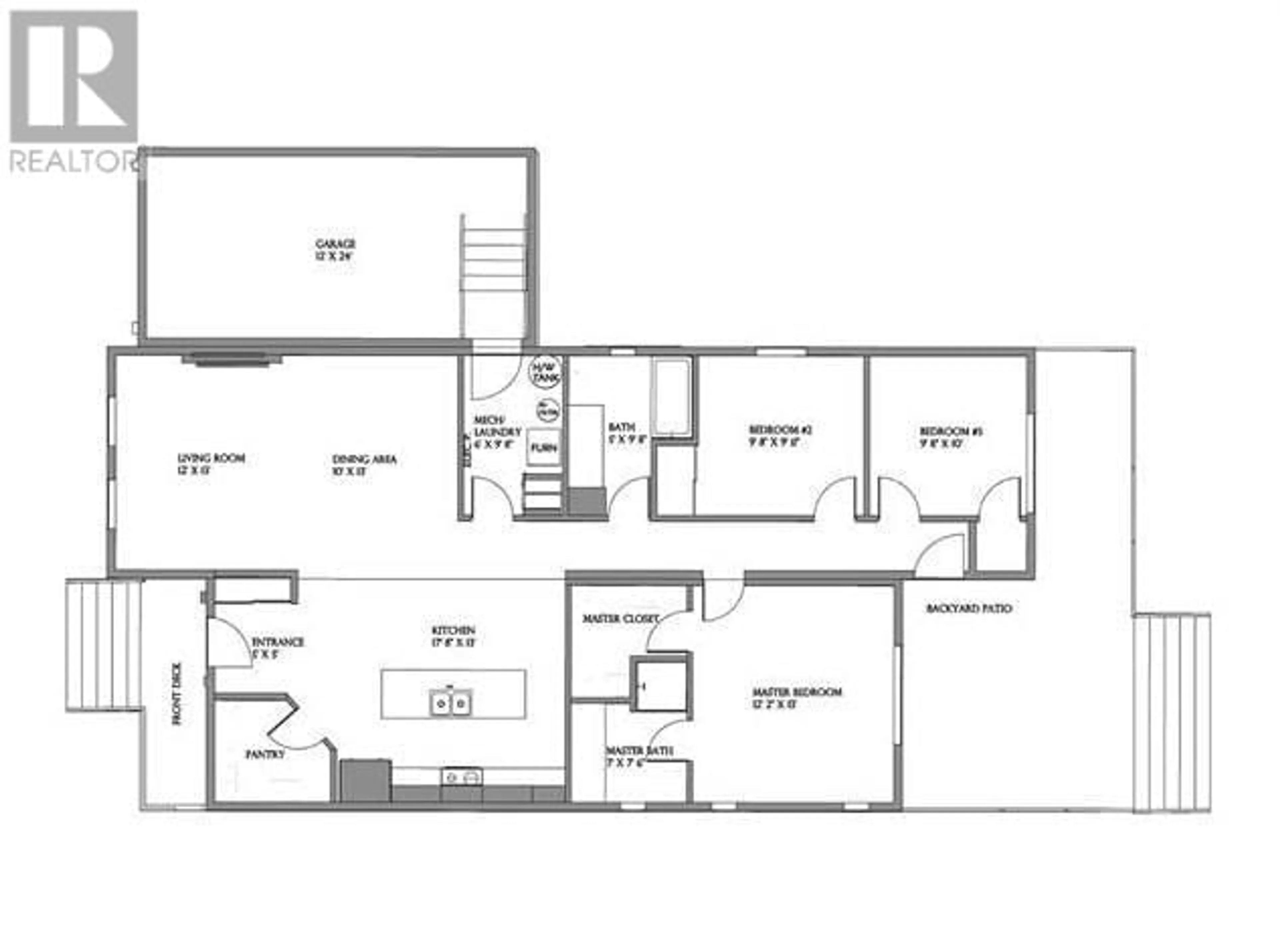 Floor plan for 112 - 8900 JIM BAILEY ROAD, Kelowna British Columbia V4V1E5