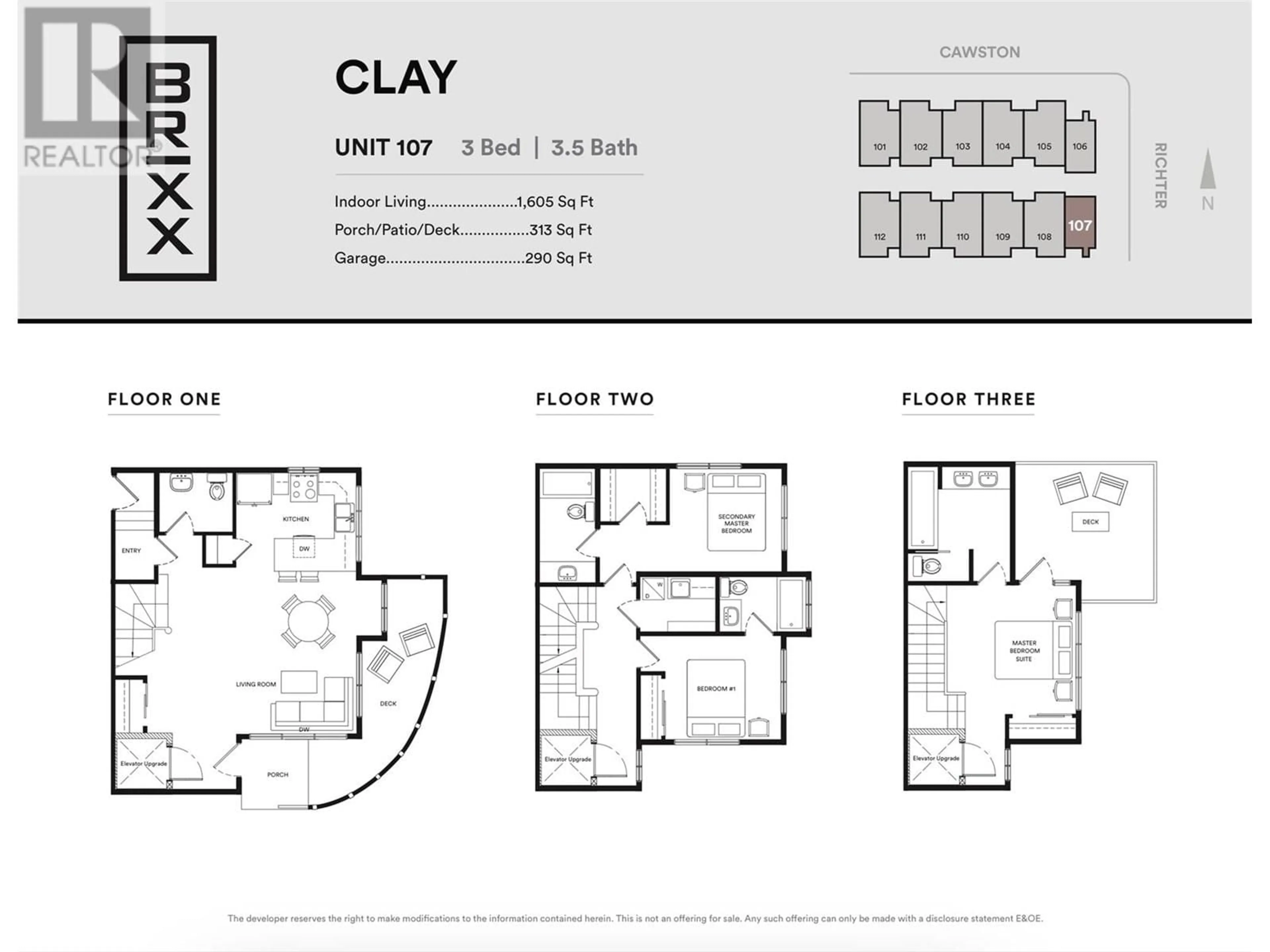 Floor plan for 107 - 1308 RICHTER STREET, Kelowna British Columbia V1Y2L3