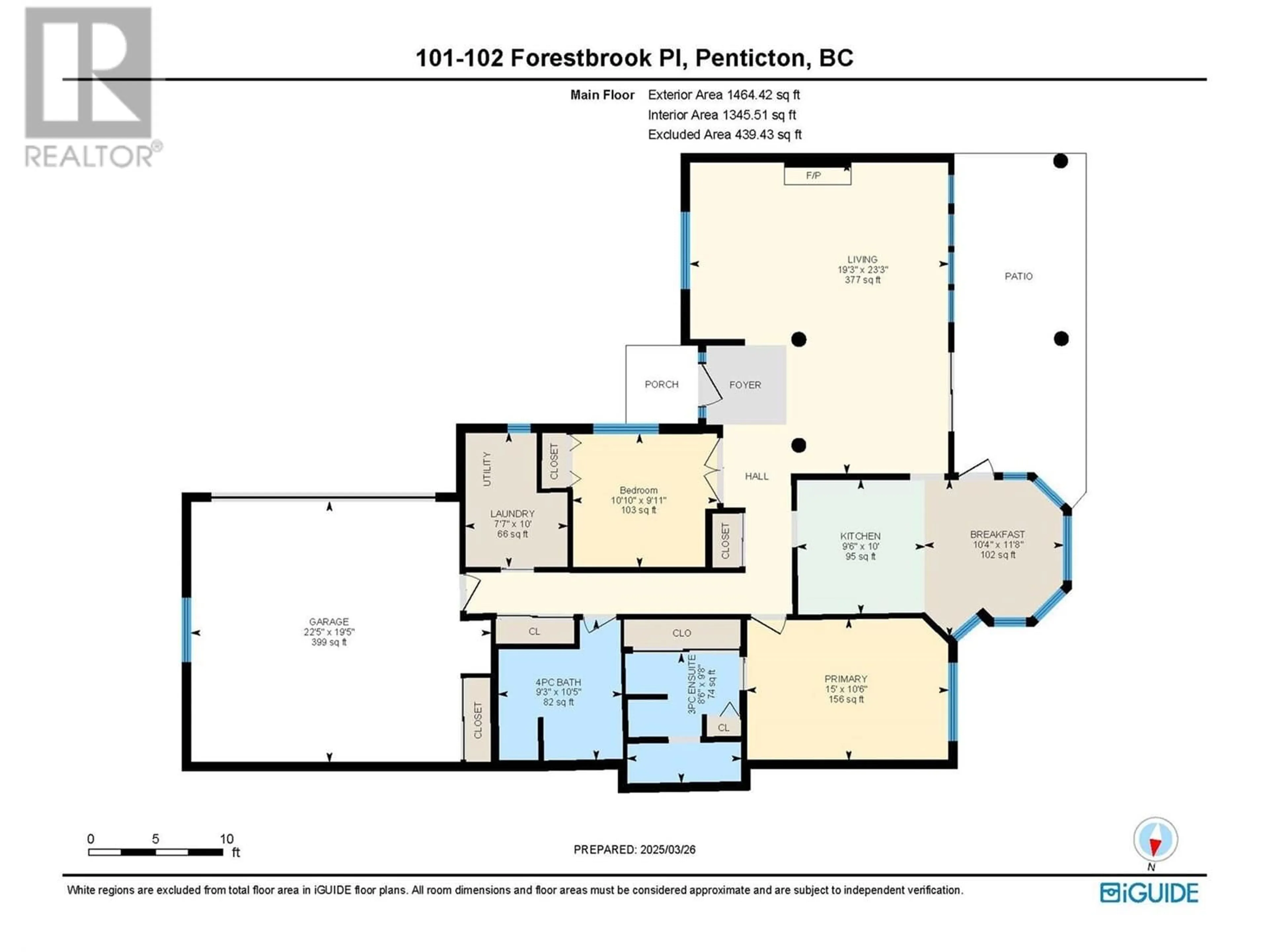 Floor plan for 101 - 102 FORESTBROOK PLACE, Penticton British Columbia V2A7N4