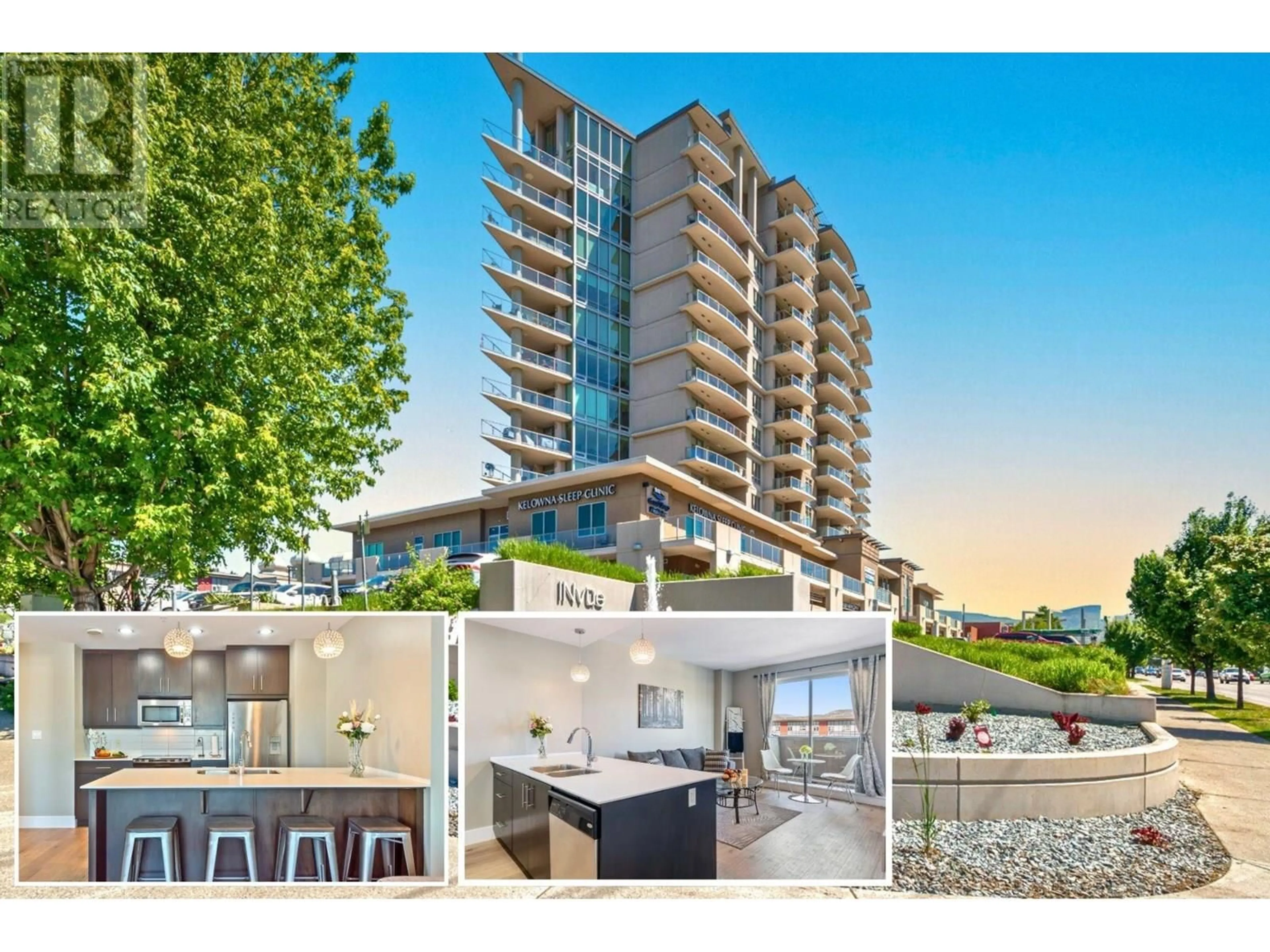 A pic from outside/outdoor area/front of a property/back of a property/a pic from drone, water/lake/river/ocean view for 307 - 2040 SPRINGFIELD ROAD, Kelowna British Columbia V1Y9N7
