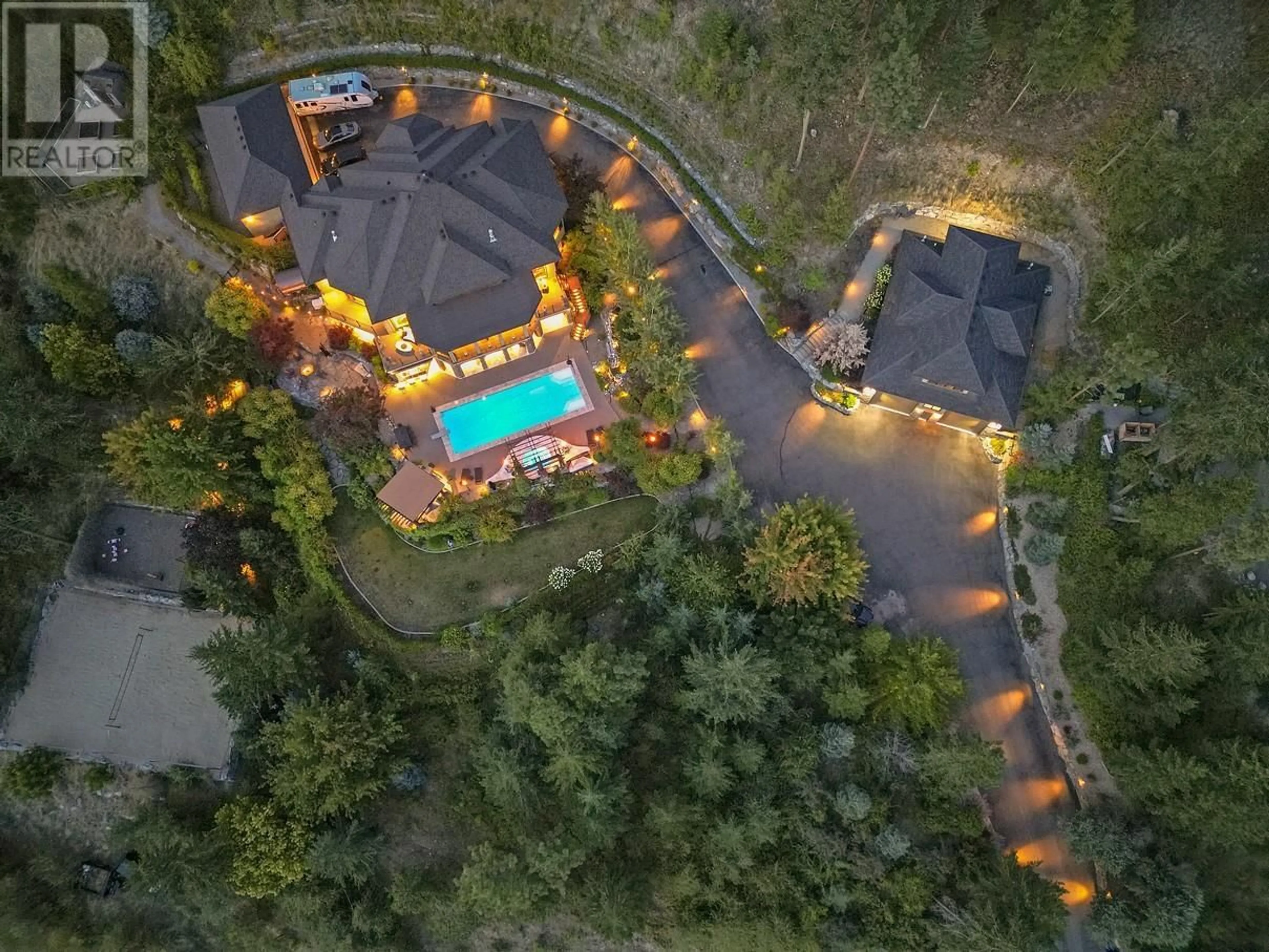 A pic from outside/outdoor area/front of a property/back of a property/a pic from drone, unknown for 15966 COMMONAGE ROAD, Lake Country British Columbia V4V1A8