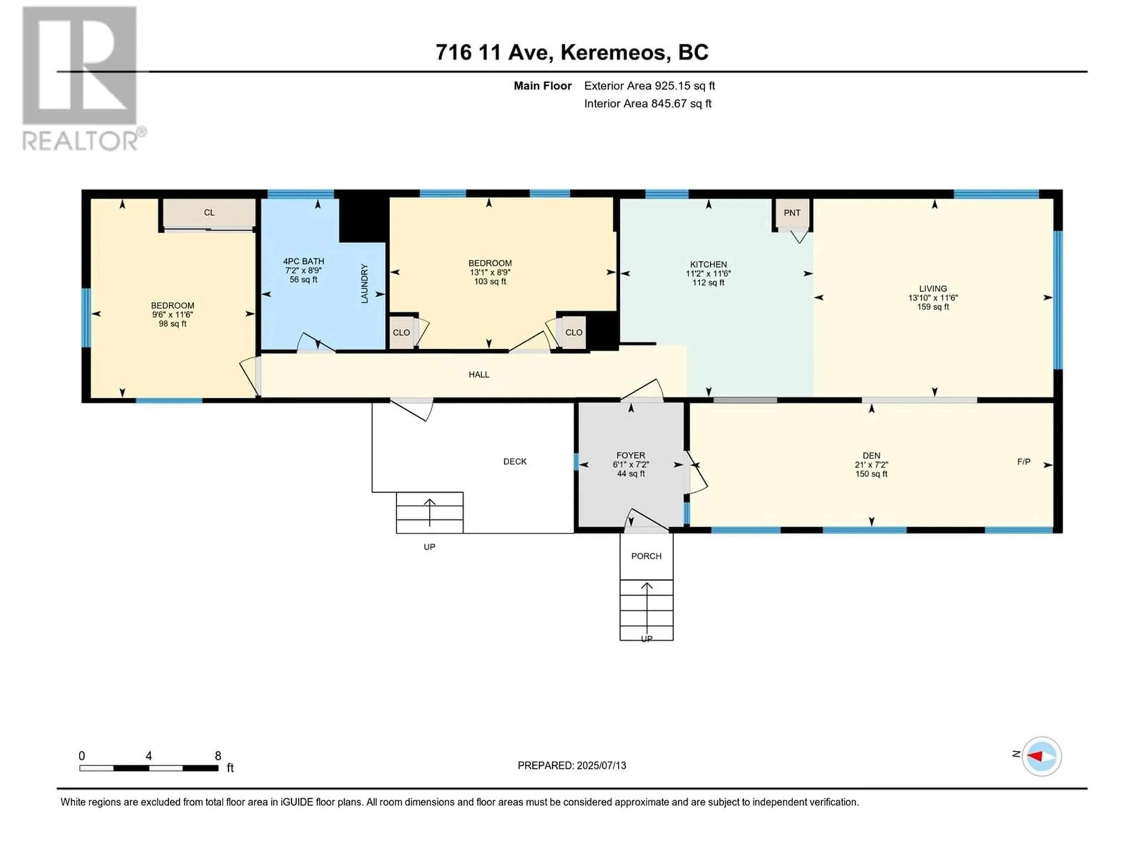 Floor plan for 716 11TH AVENUE, Keremeos British Columbia V0X1N3
