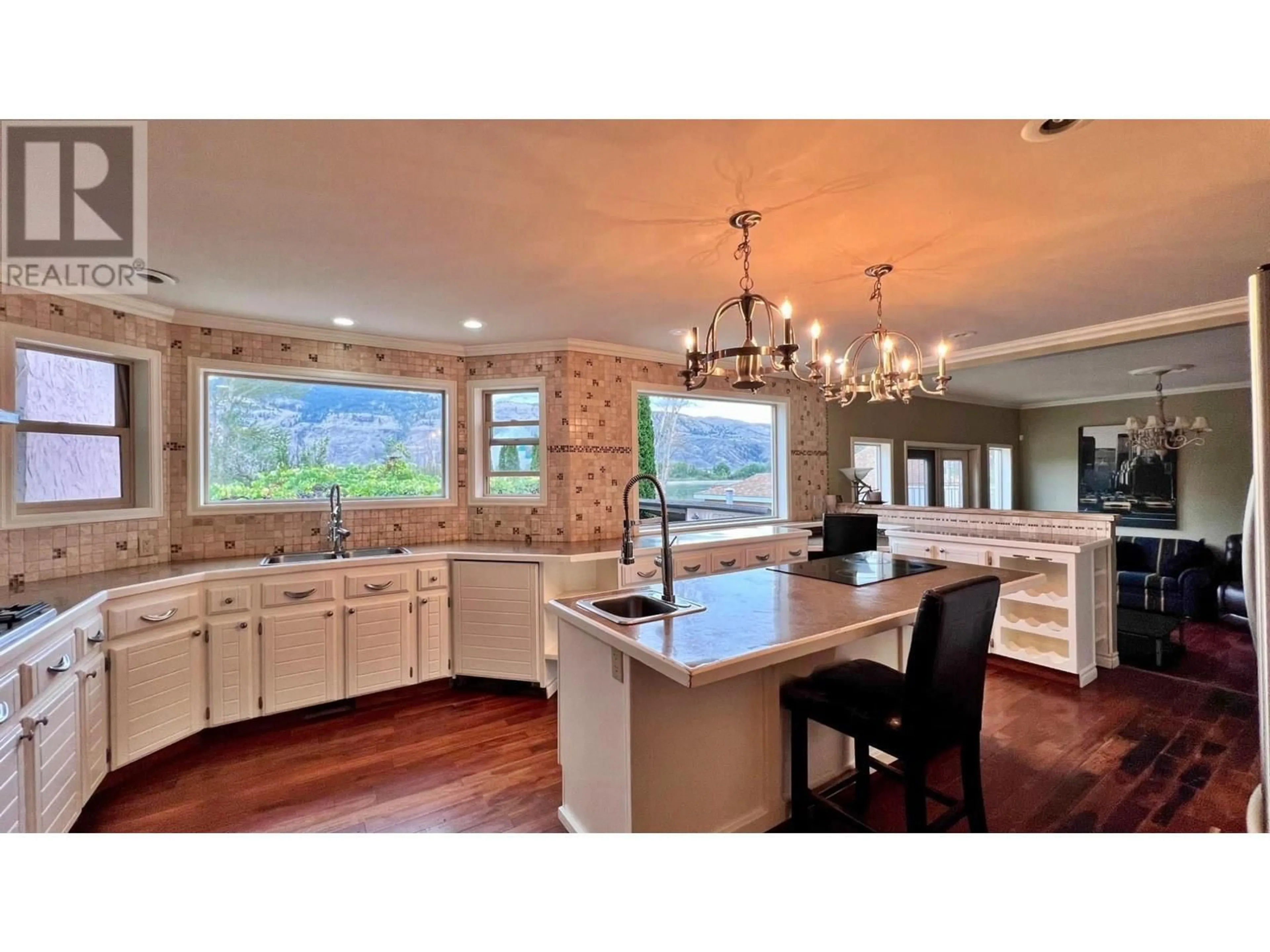 Open concept kitchen, ceramic/tile floor for 1973 TRANQUILLE ROAD, Kamloops British Columbia V2B3M4