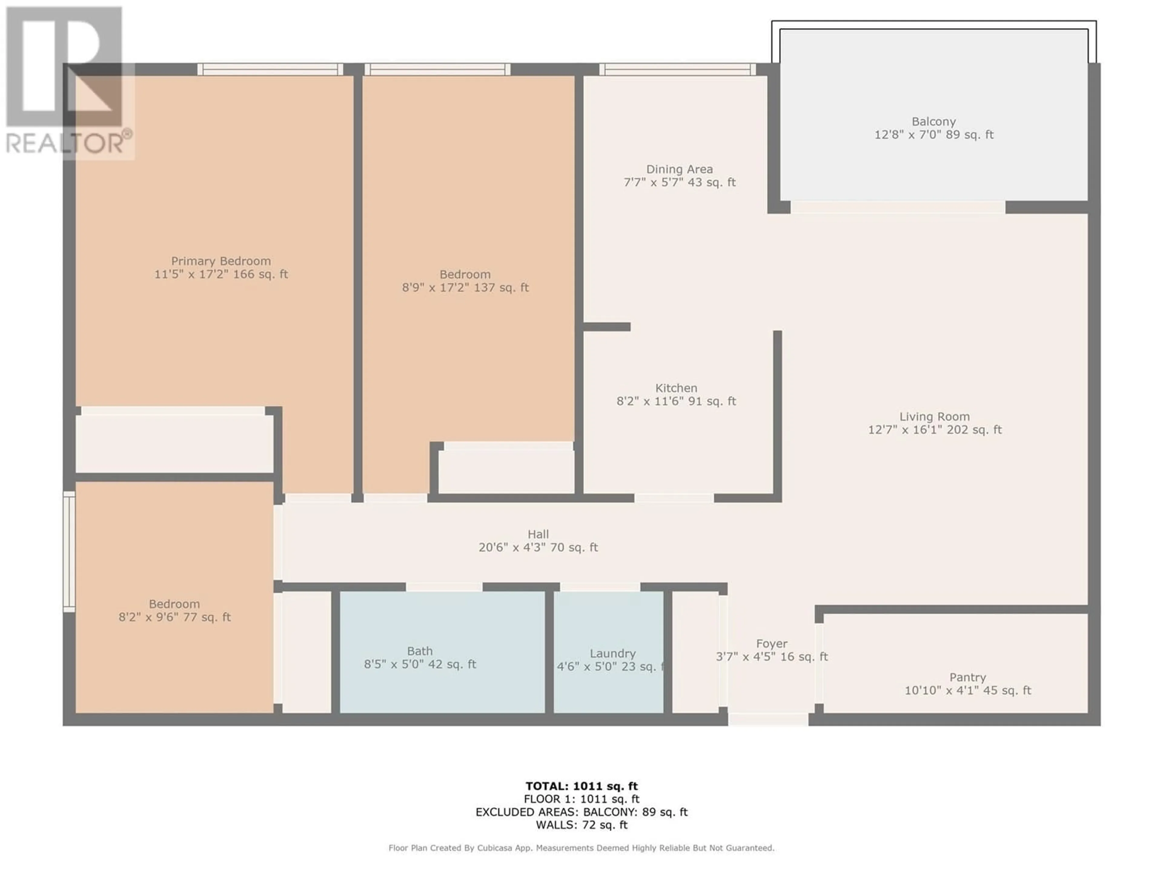 Floor plan for 329 - 495 ALL STAR COURT, Kelowna British Columbia V1X5N7