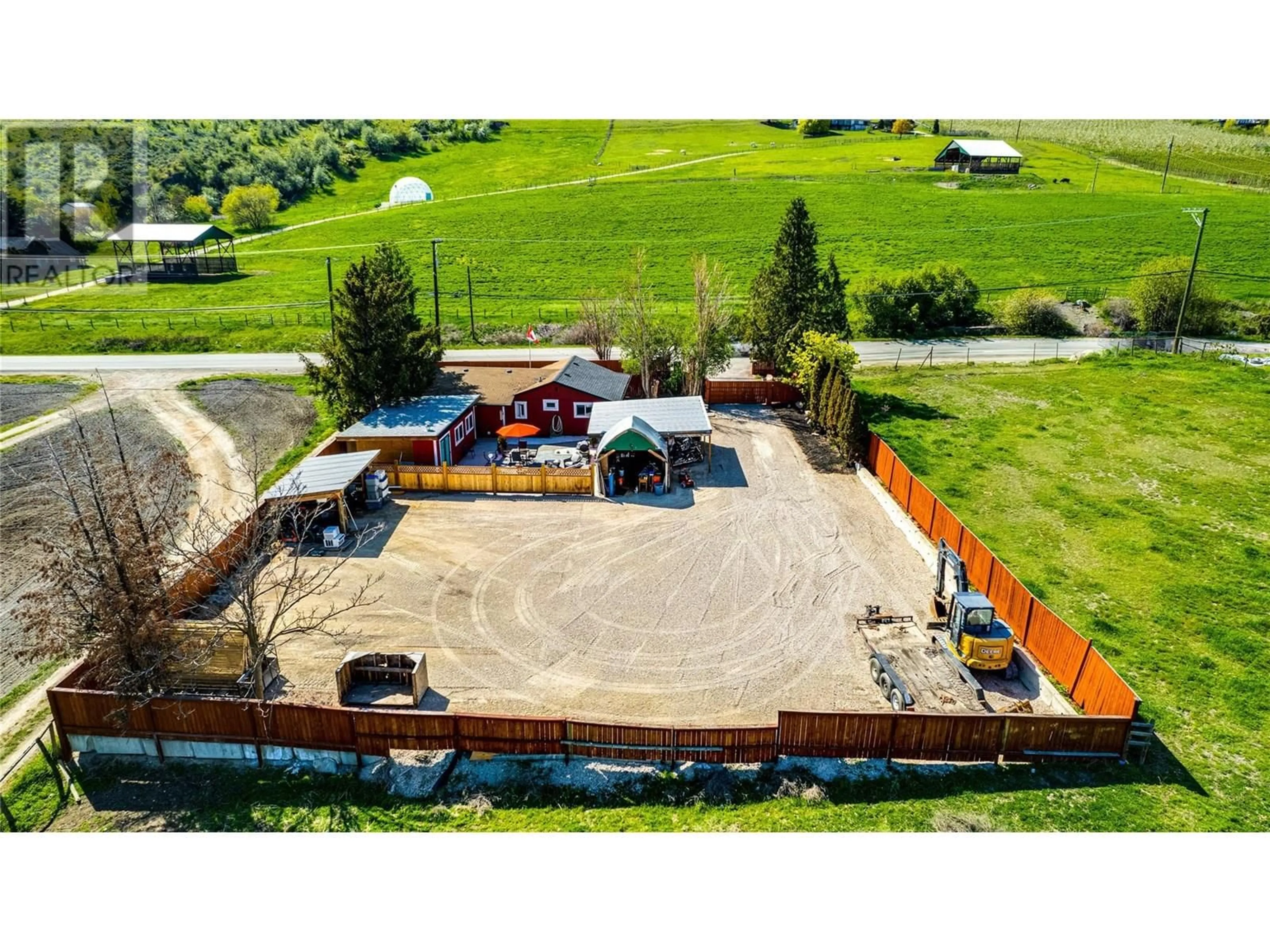 A pic from outside/outdoor area/front of a property/back of a property/a pic from drone, unknown for 6049 OLD KAMLOOPS ROAD, Vernon British Columbia V1H1P7