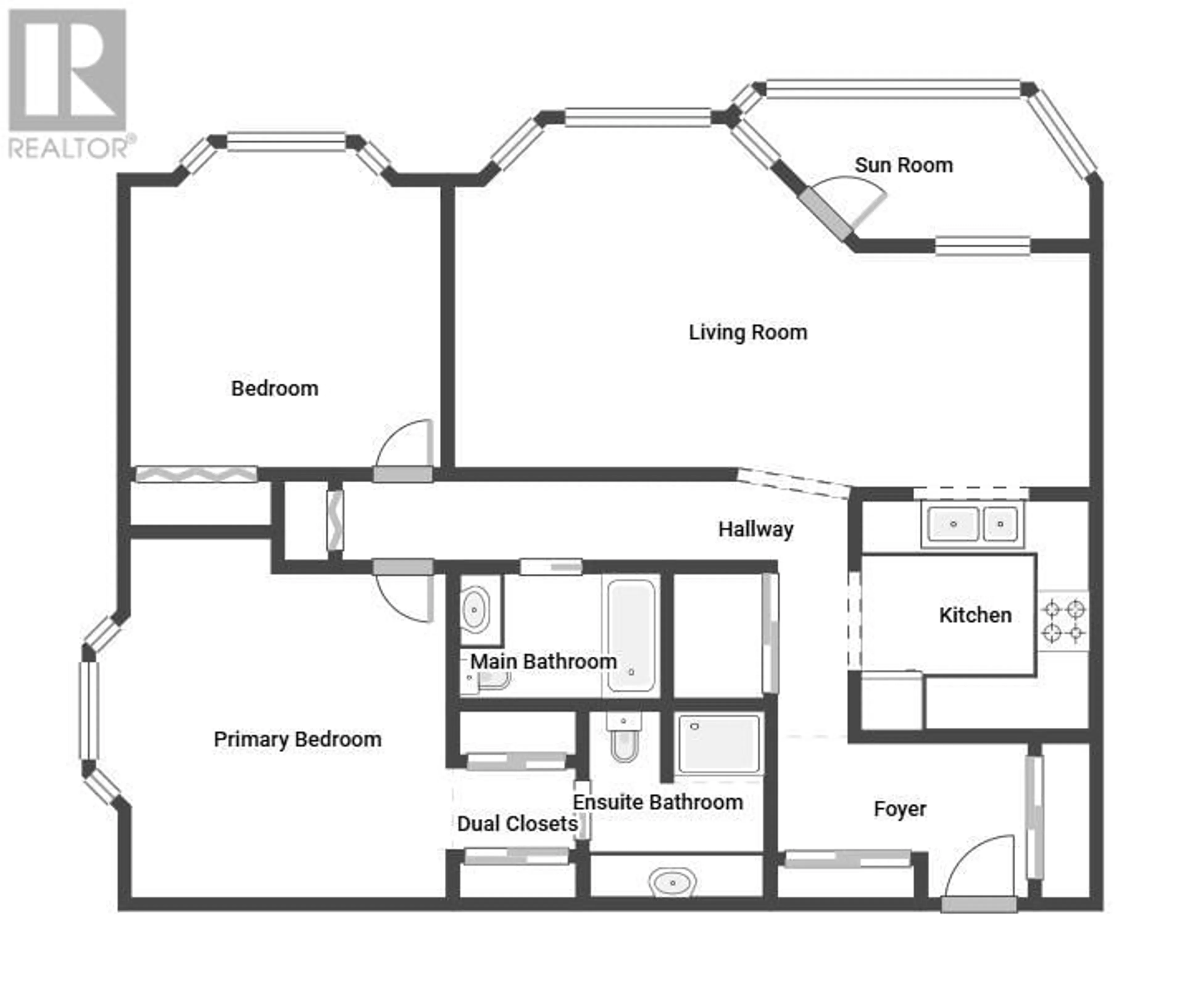 Floor plan for 210 - 877 KLO ROAD, Kelowna British Columbia V1Y9K9