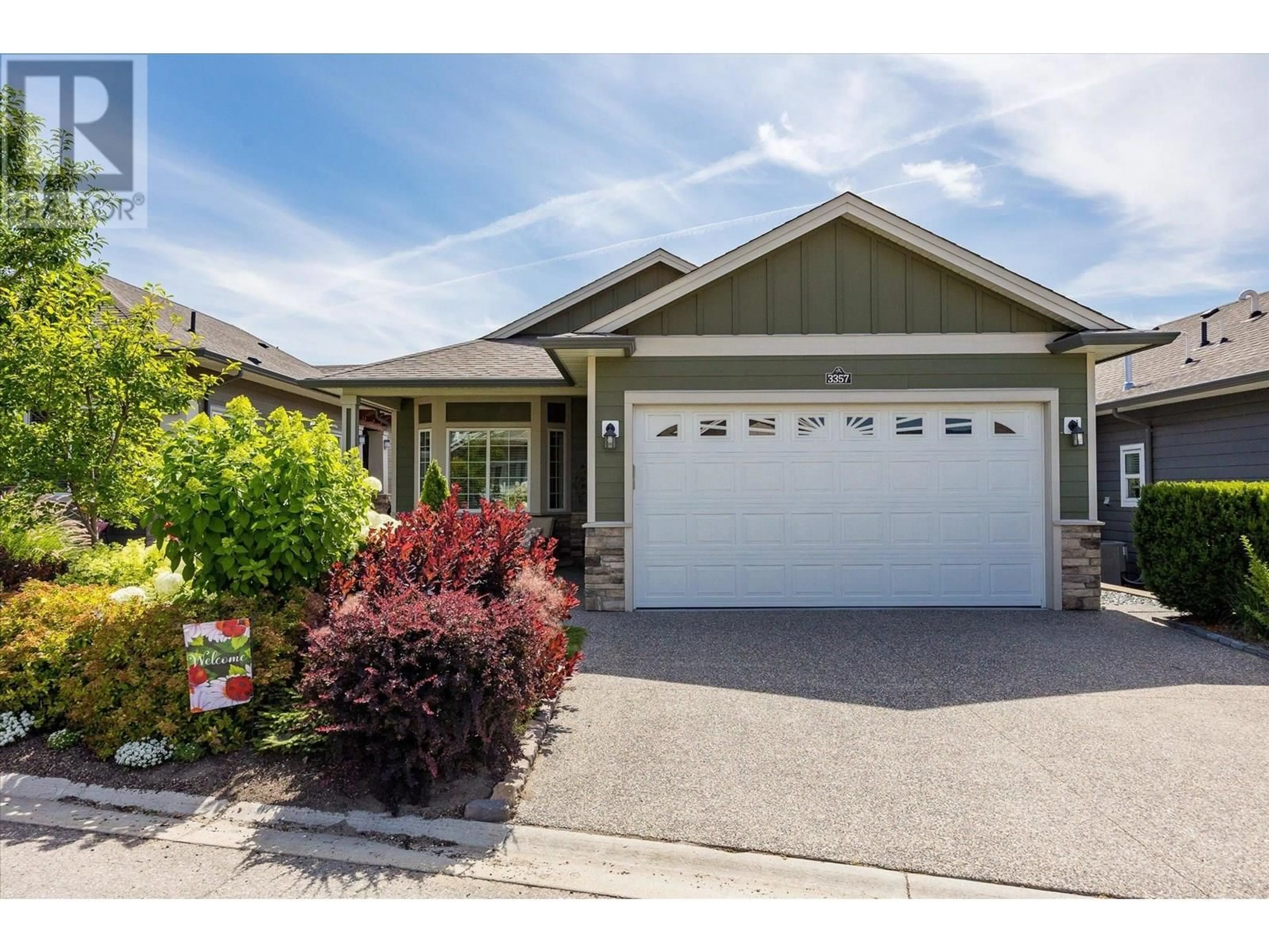 Home with vinyl exterior material, street for 3357 KINGFISHER ROAD, Westbank British Columbia V4T3A5