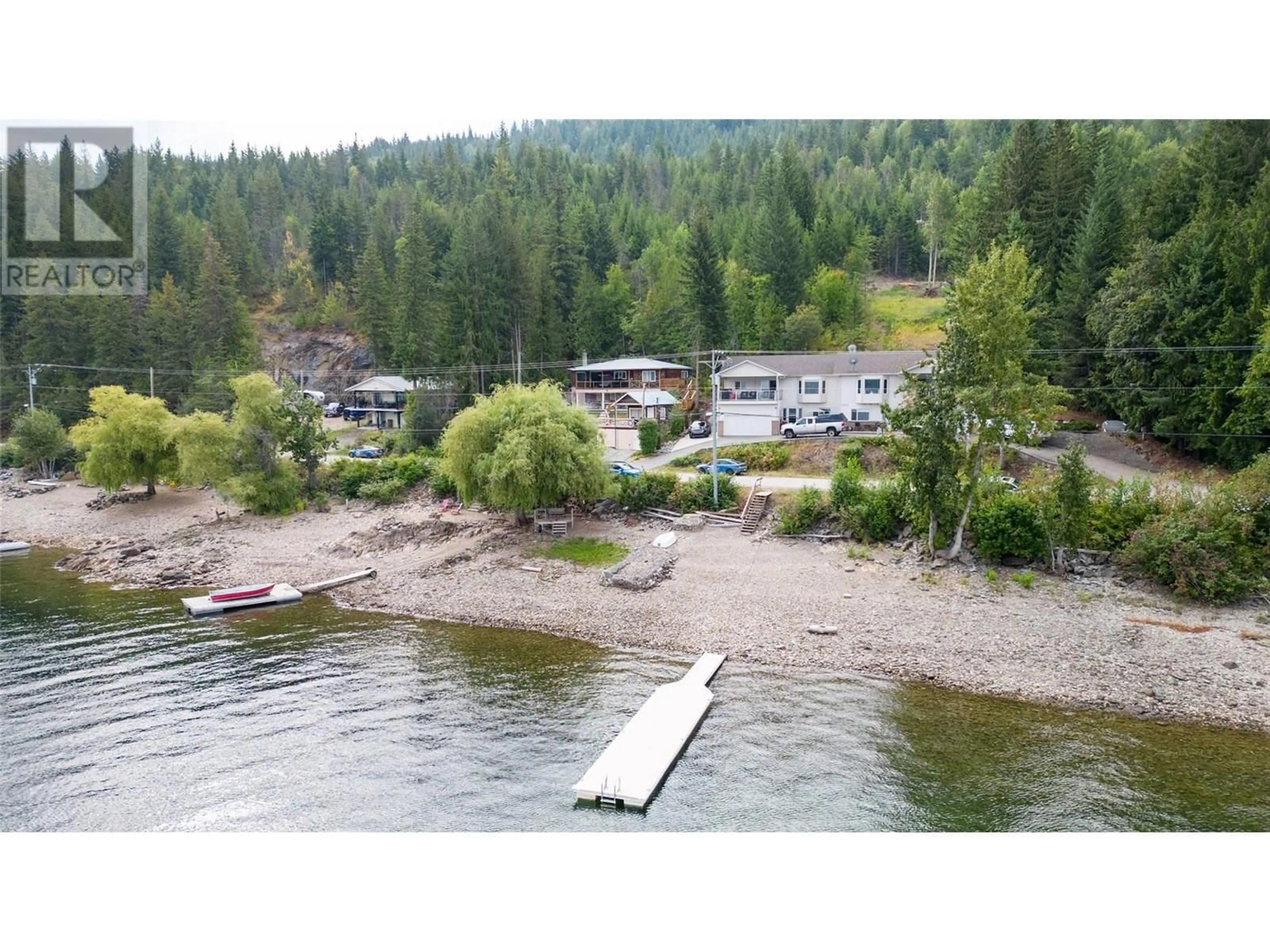 A pic from outside/outdoor area/front of a property/back of a property/a pic from drone, water/lake/river/ocean view for D - 3610 EAGLE BAY ROAD, Eagle Bay British Columbia V0E1T0