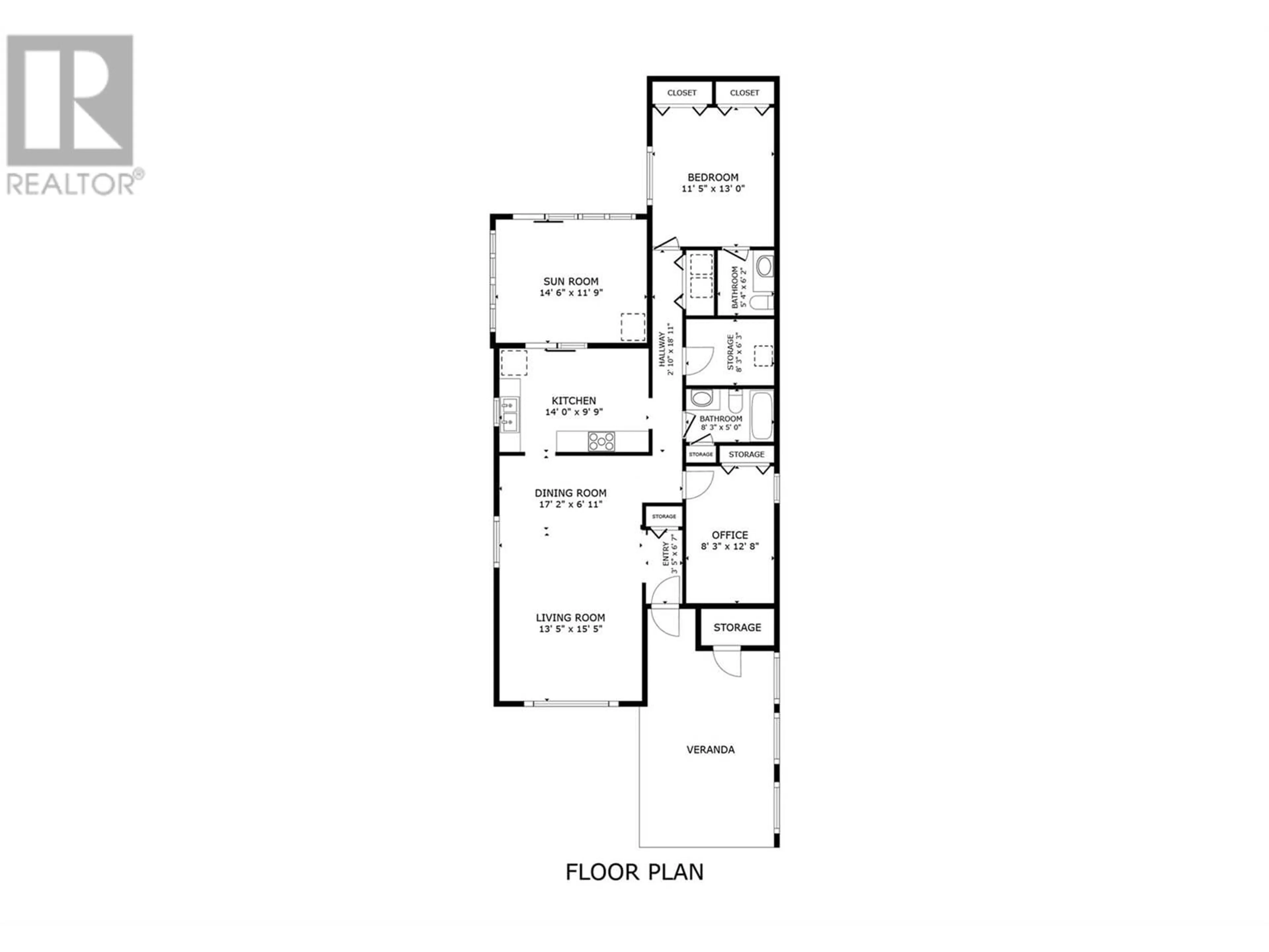 Floor plan for 179 - 1255 RAYMER AVENUE, Kelowna British Columbia V1W3S3