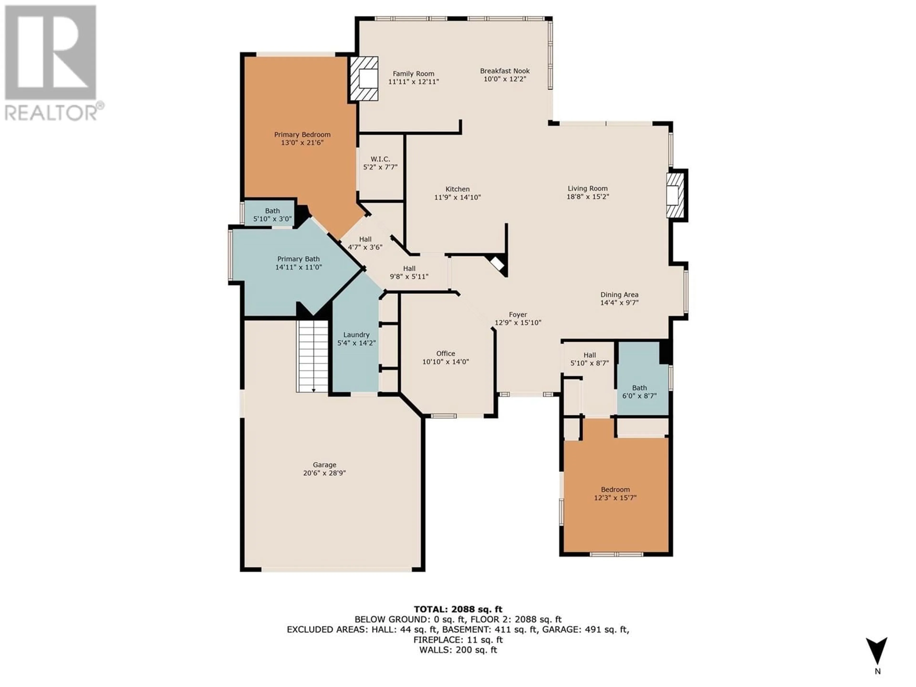 Floor plan for 4349 GALLAGHERS FAIRWAY SOUTH, Kelowna British Columbia V1W4X4