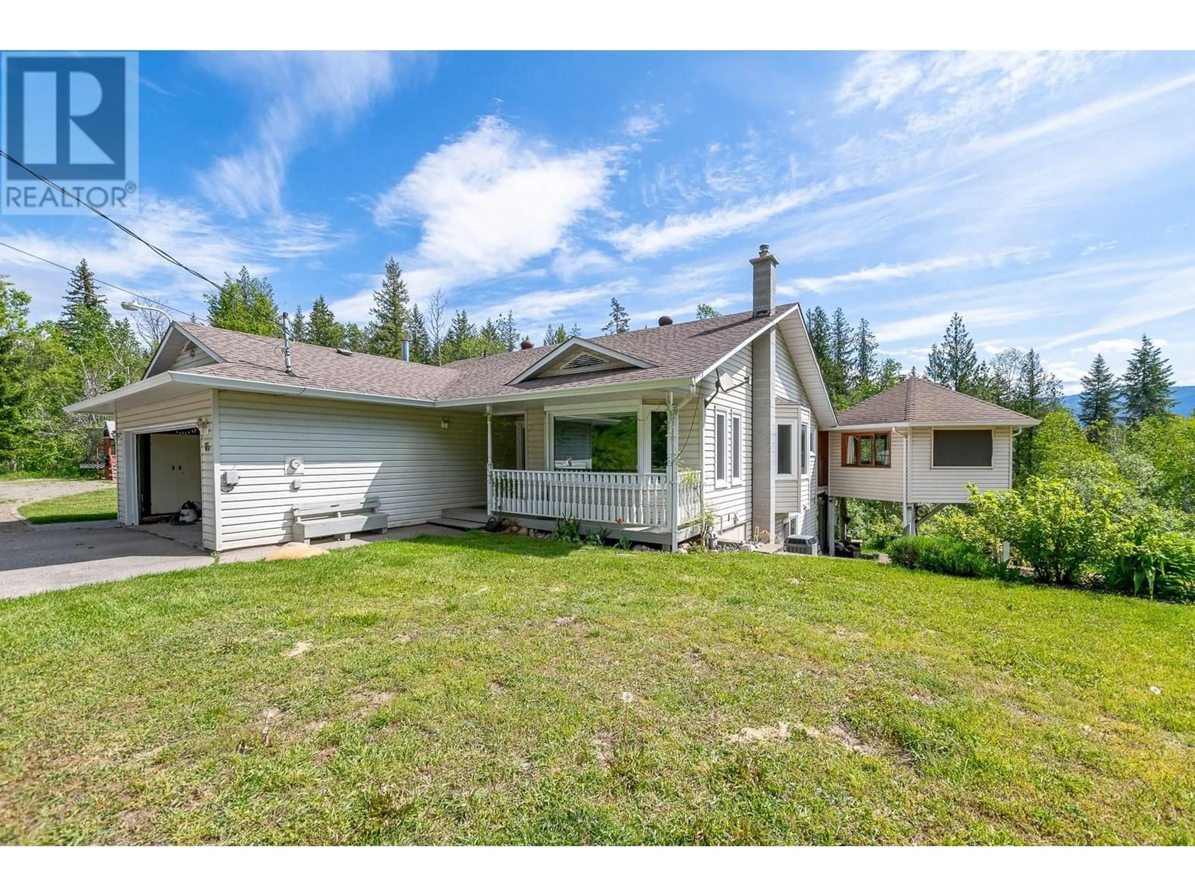 A pic from outside/outdoor area/front of a property/back of a property/a pic from drone, unknown for 65 GROVE ROAD, Enderby British Columbia V0E1V3
