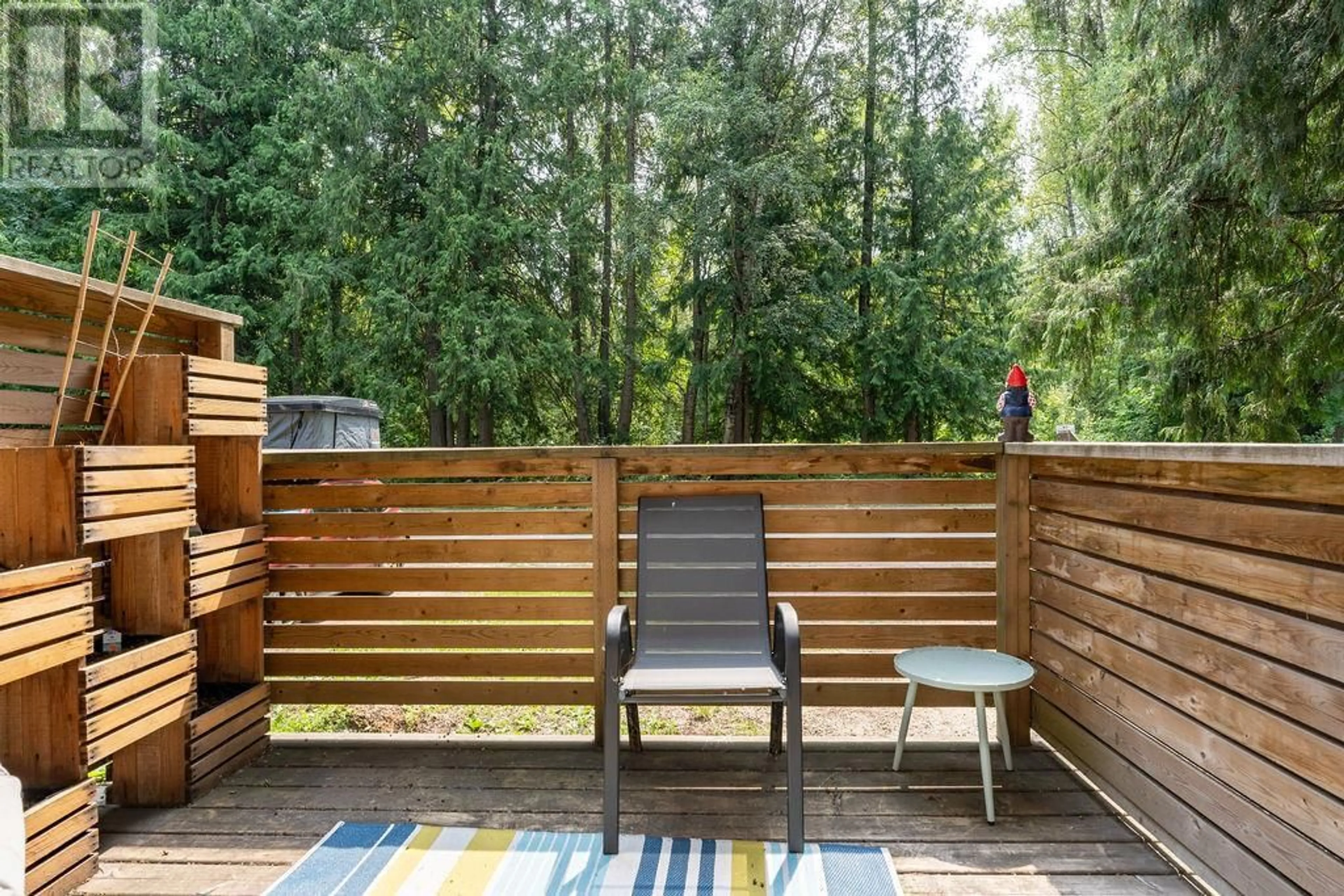 Patio, forest/trees view for 4 - 1079 LUNDELL ROAD, Revelstoke British Columbia V0E2S0