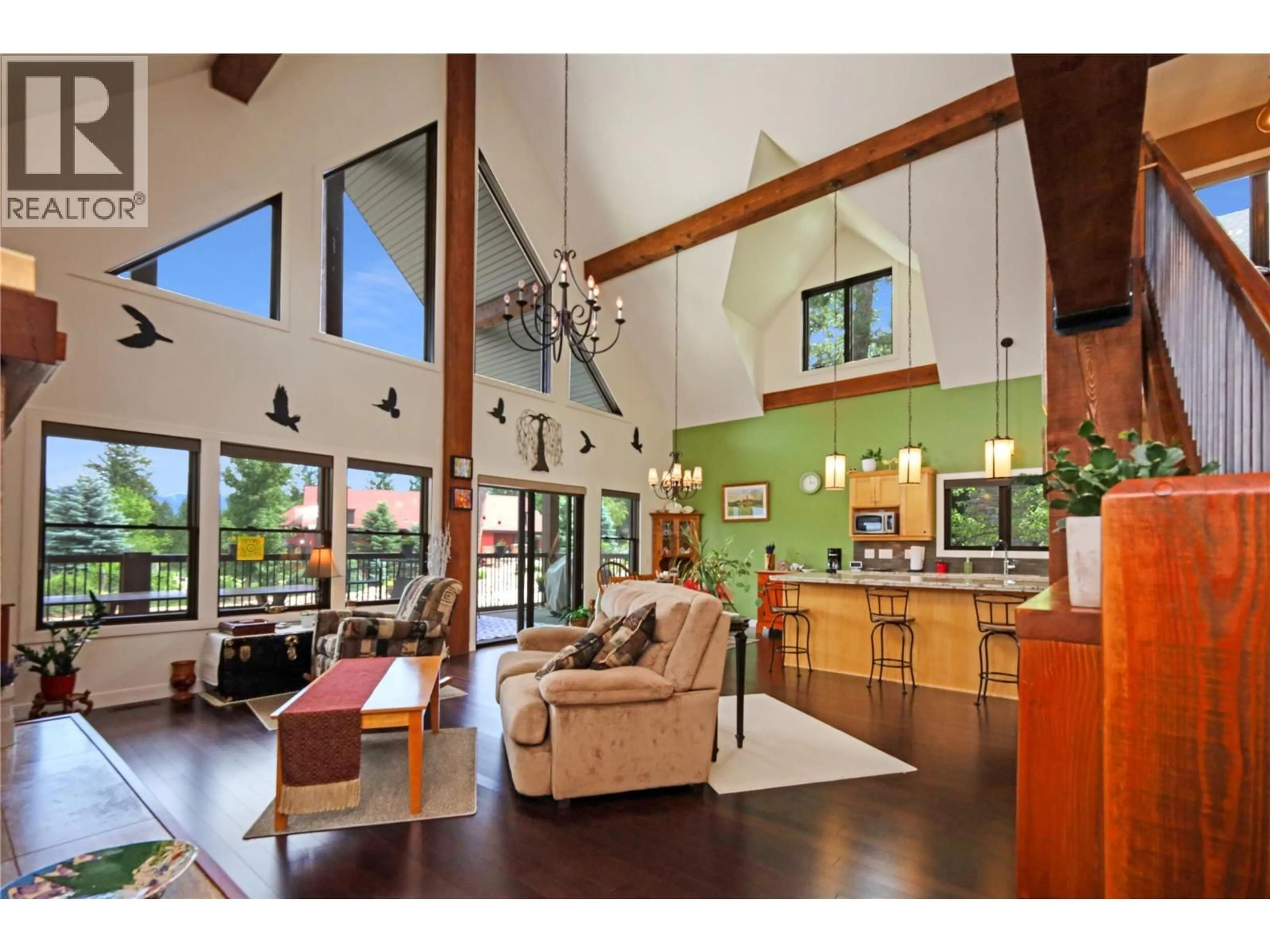 Open concept kitchen, wood/laminate floor for 2462 CASTLESTONE DRIVE, Invermere British Columbia V0A1K6