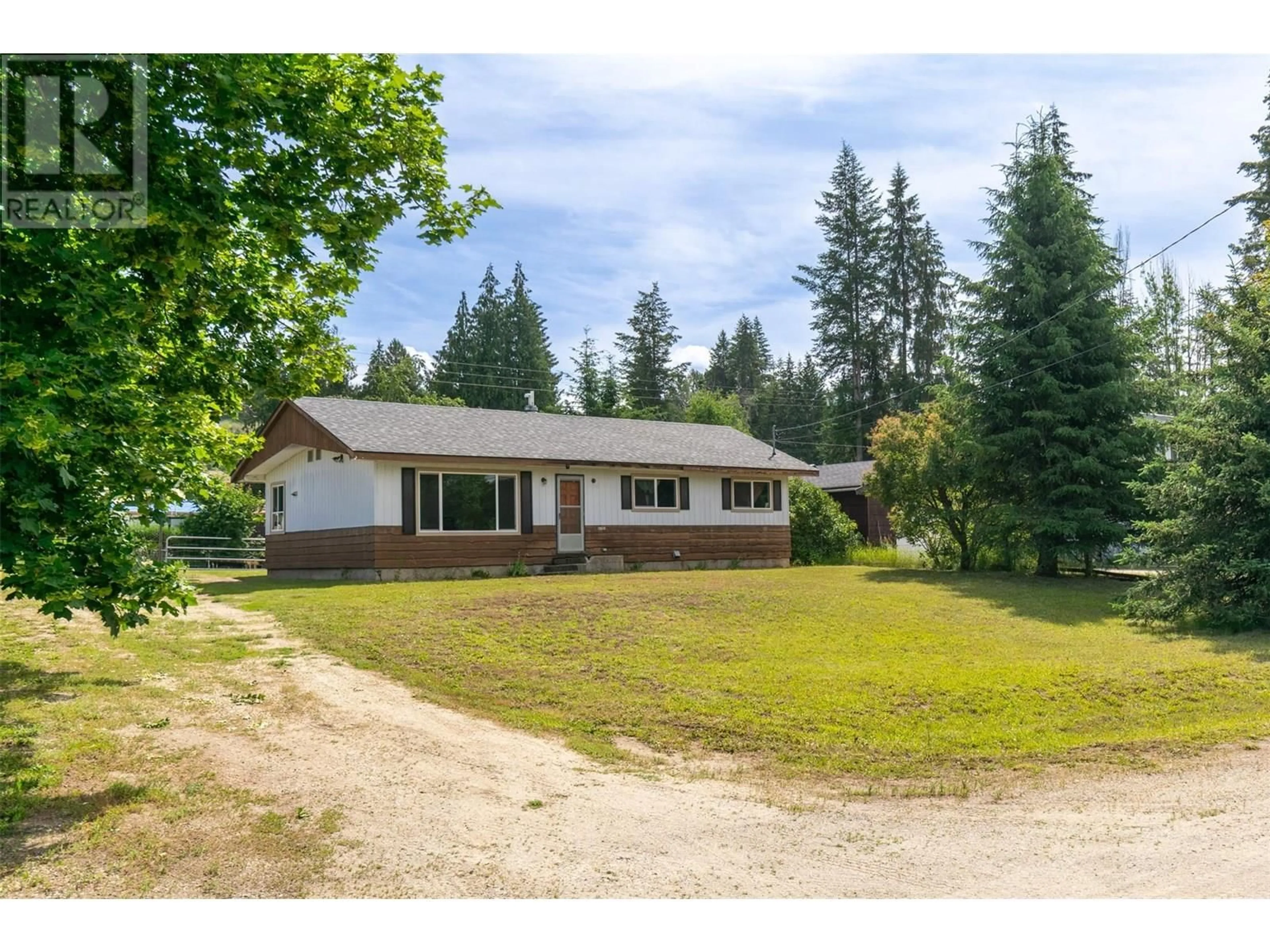 A pic from outside/outdoor area/front of a property/back of a property/a pic from drone, street for 6791 SONORA FRONTAGE ROAD, Salmon Arm British Columbia V1E2Y6