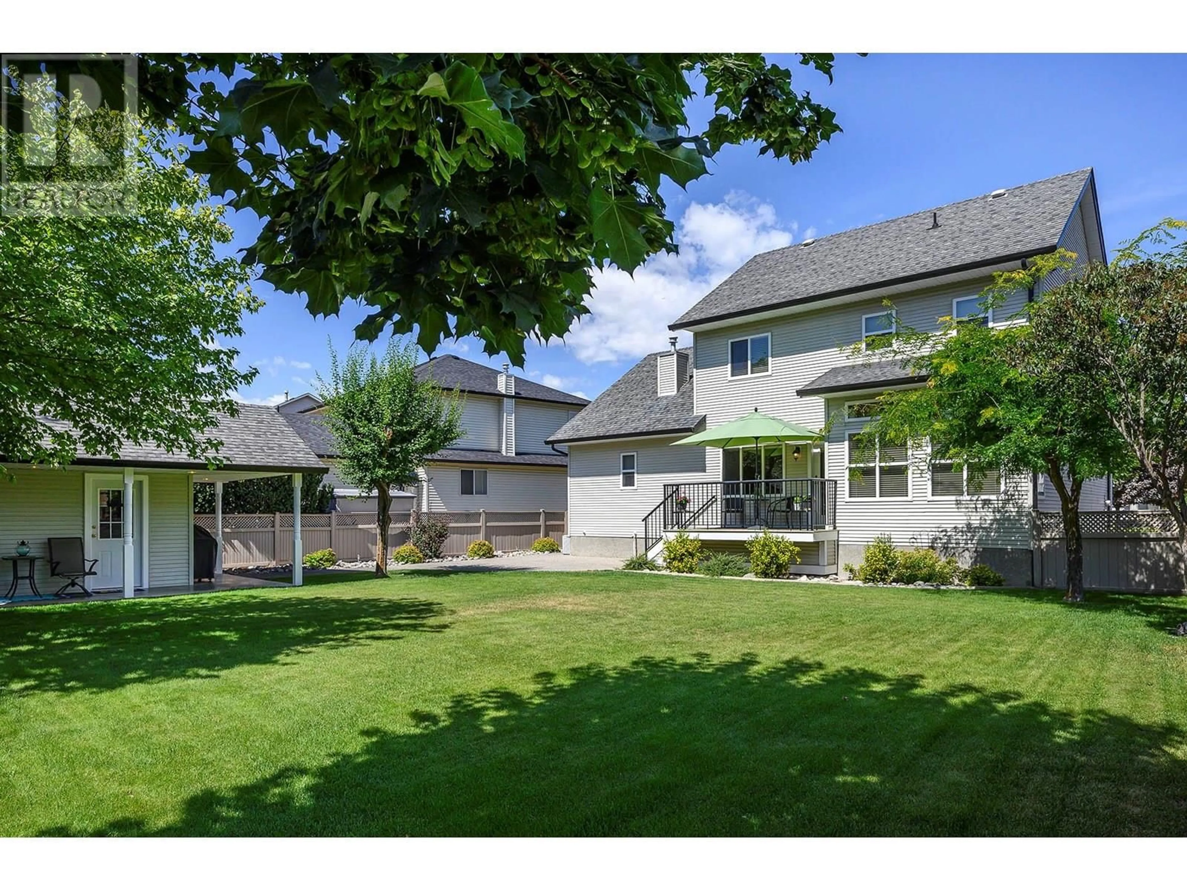 A pic from outside/outdoor area/front of a property/back of a property/a pic from drone, street for 5800 TERN PLACE, Vernon British Columbia V1H1R2