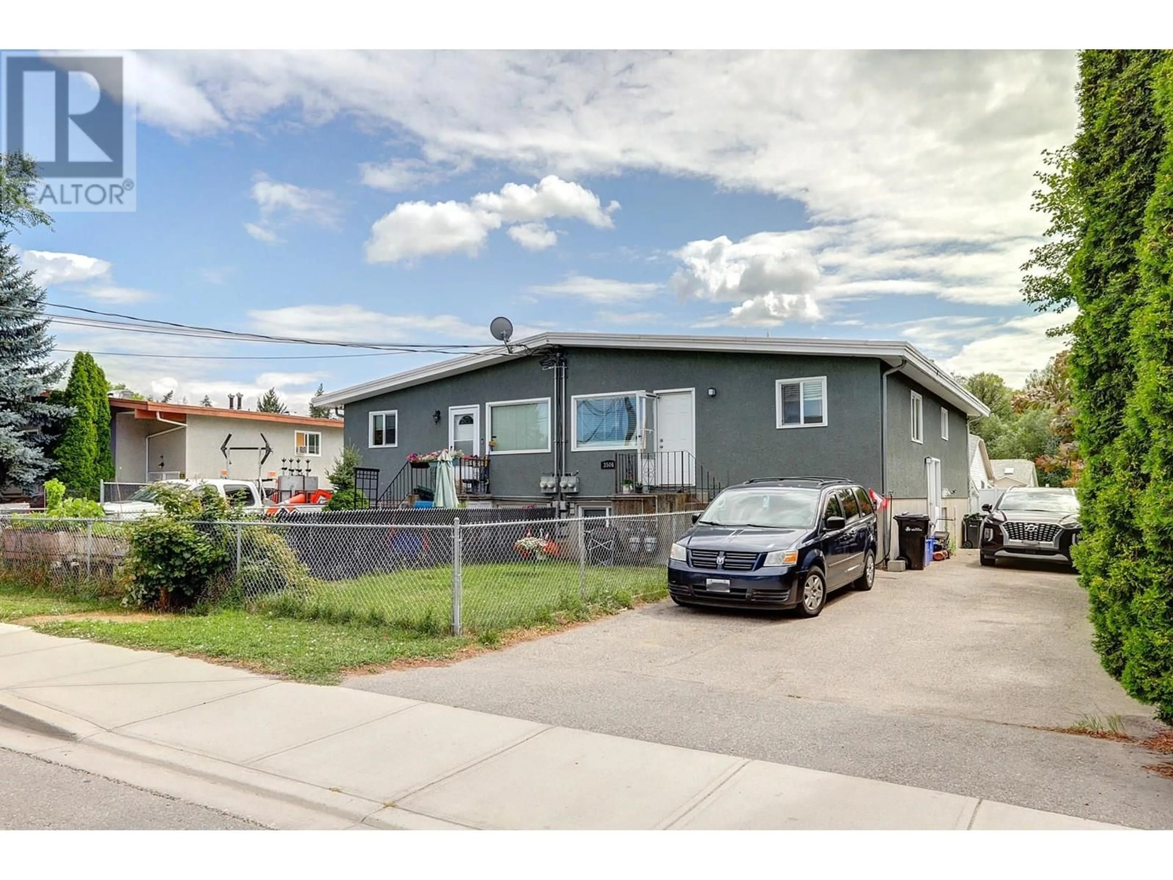 Home with vinyl exterior material, street for 3506 24 AVENUE, Vernon British Columbia V1T1L8