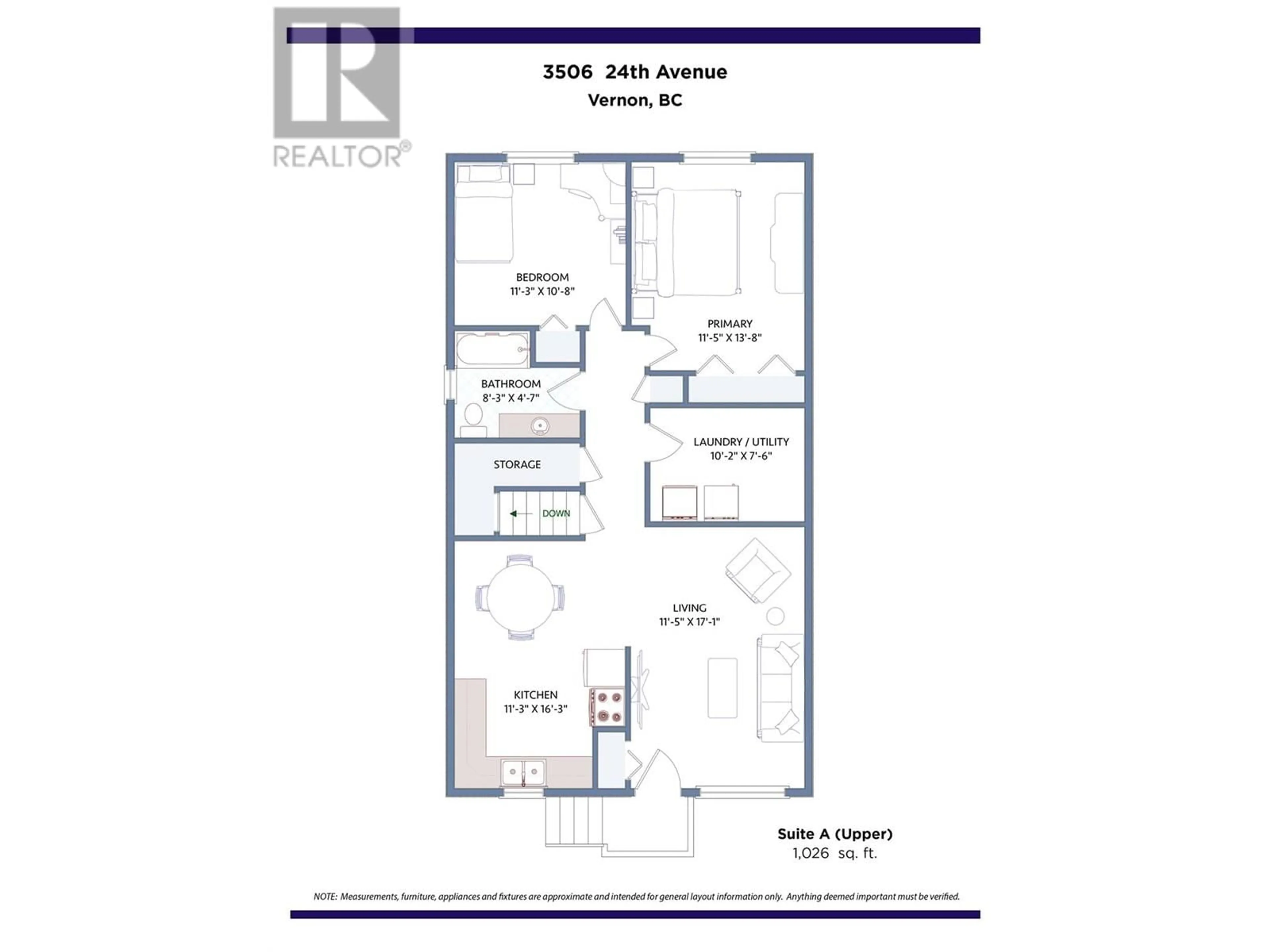 Floor plan for 3506 24 AVENUE, Vernon British Columbia V1T1L8