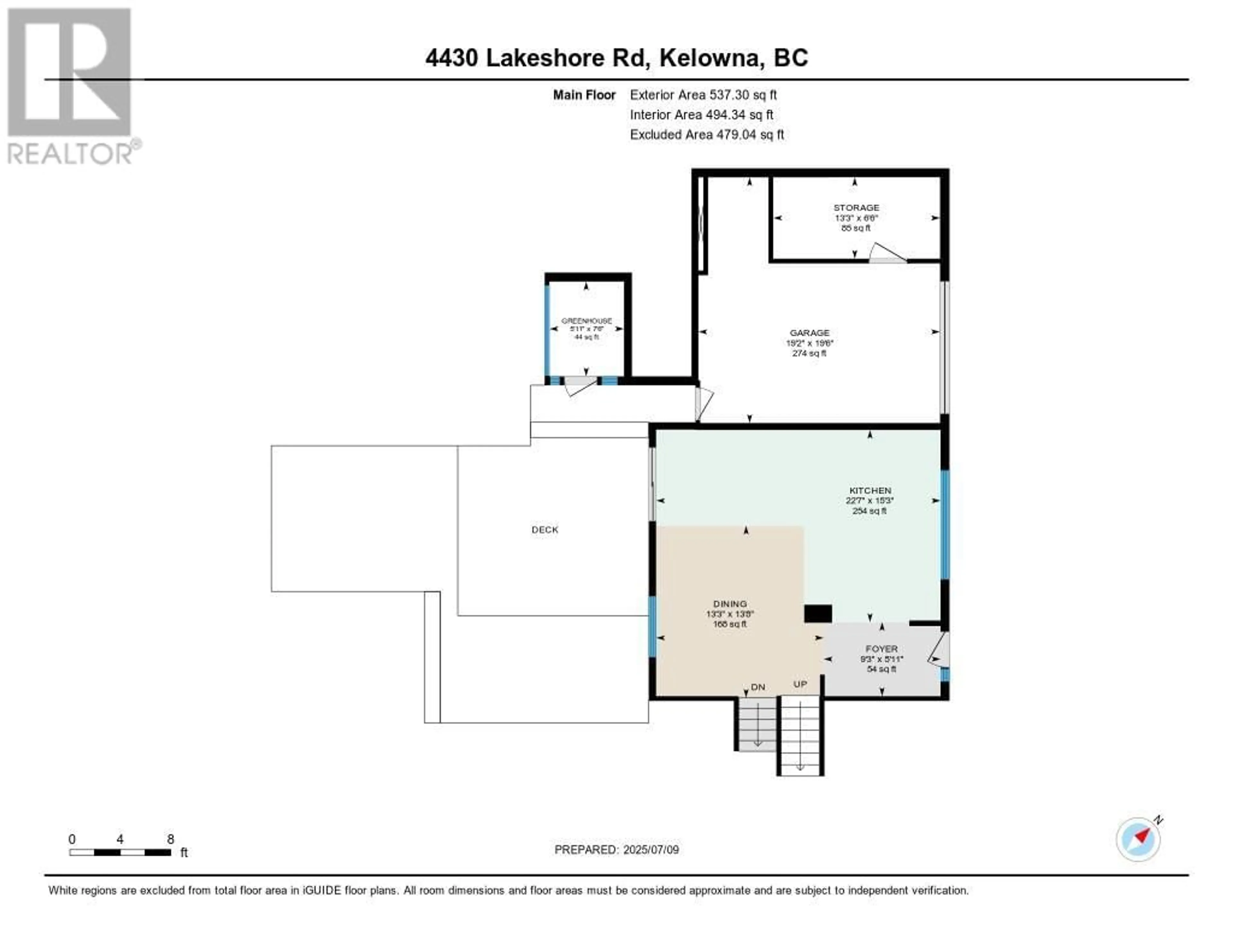 Floor plan for 4430 LAKESHORE ROAD, Kelowna British Columbia V1W1W8